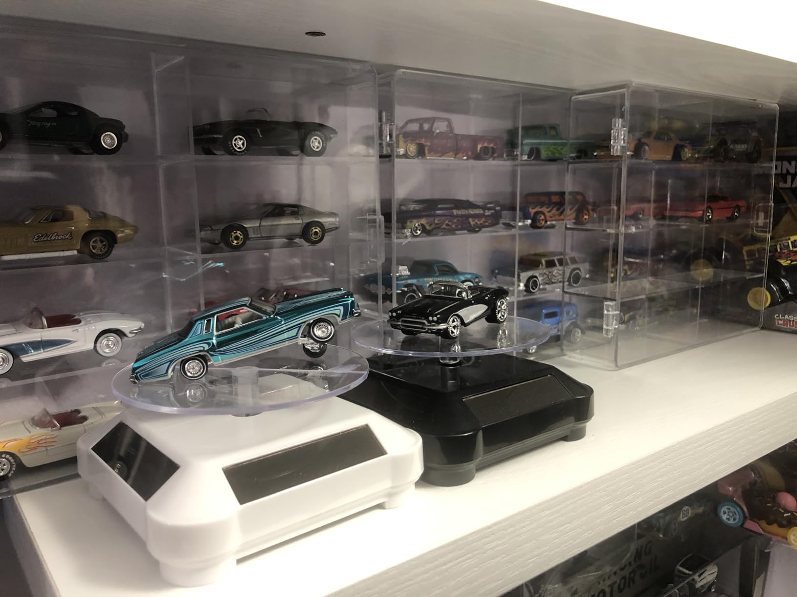 Hot 1/64 Scale Matchbox Wheels Toy Car Display Case Holds 32 Toy Cars Storage Organizer, Dustproof, Clear Matchbox Toy Car Display Box 6.5 X 7.5 X 1.6 inches 4pcs customer photo 2