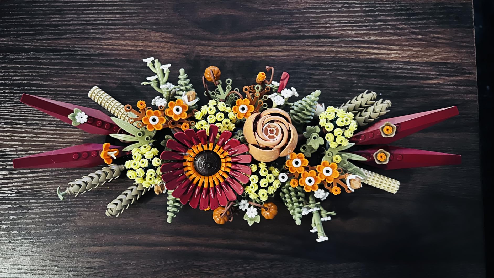 Icons Dried Flower Centerpiece Building Sets for Adults, Ages 18+ Years - Fall & Thanksgiving Decorations for Dinner Table or Mantel - 10314 customer photo 1