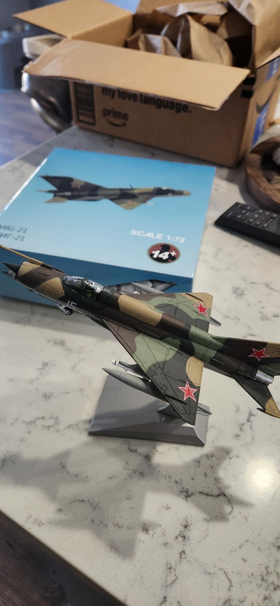 NUOTIE 1/72 Scale MiG-21 Soviet Union Fighter Attack Diecast Military Aircraft Model customer photo 1
