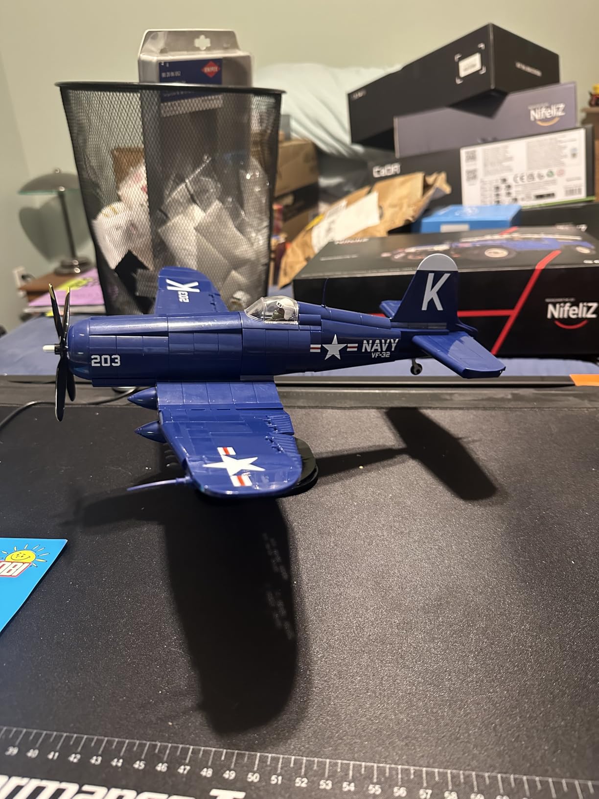 COBI Historical Collection Korean War F4U-4 Corsair Aircraft Building Set, 520 Pieces customer photo 1