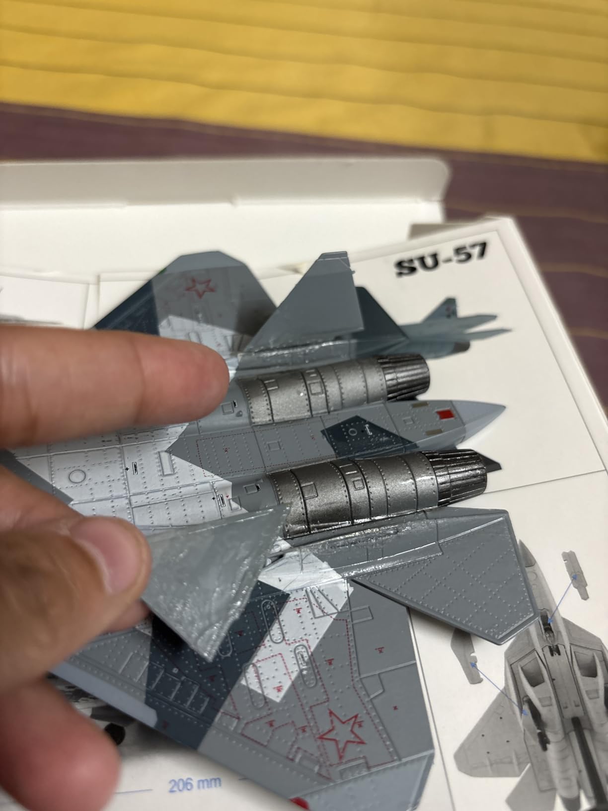 Sukhoi Su-57 1/100 Diecast Aircraft Model customer photo 1