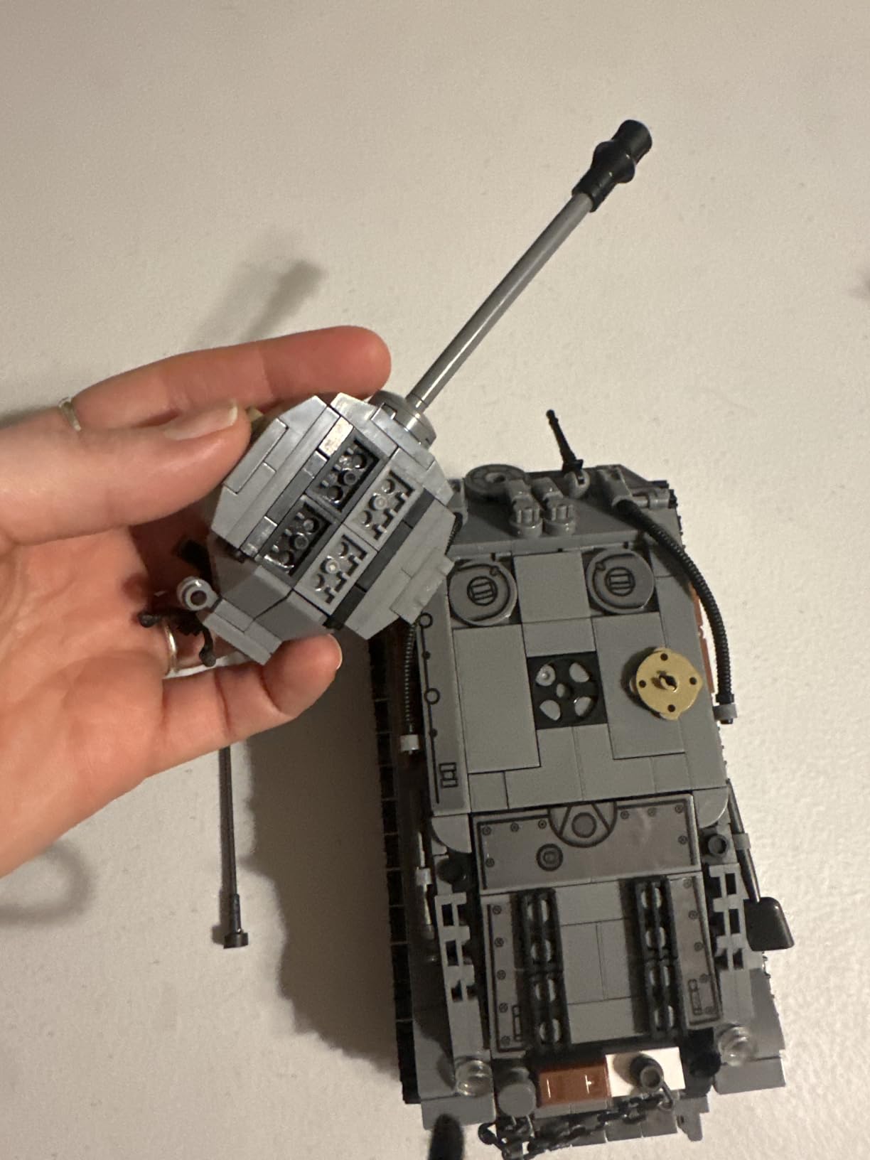 WW2 Army Tank Toys Building Kit Compatible with Lego - German Tiger & American M4 Sherman Models, 1184 Blocks customer photo 2