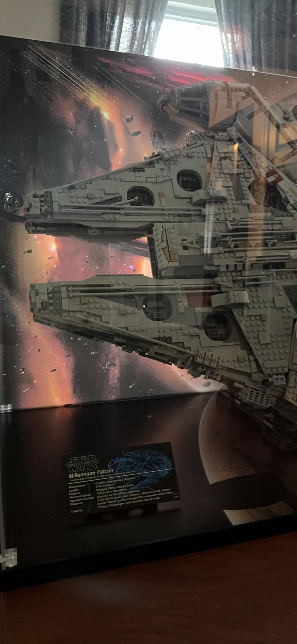 Acrylic Display Case for Lego 75192 Millennium Falcon, ONLY Display Case, The Model is NOT Included customer photo 2