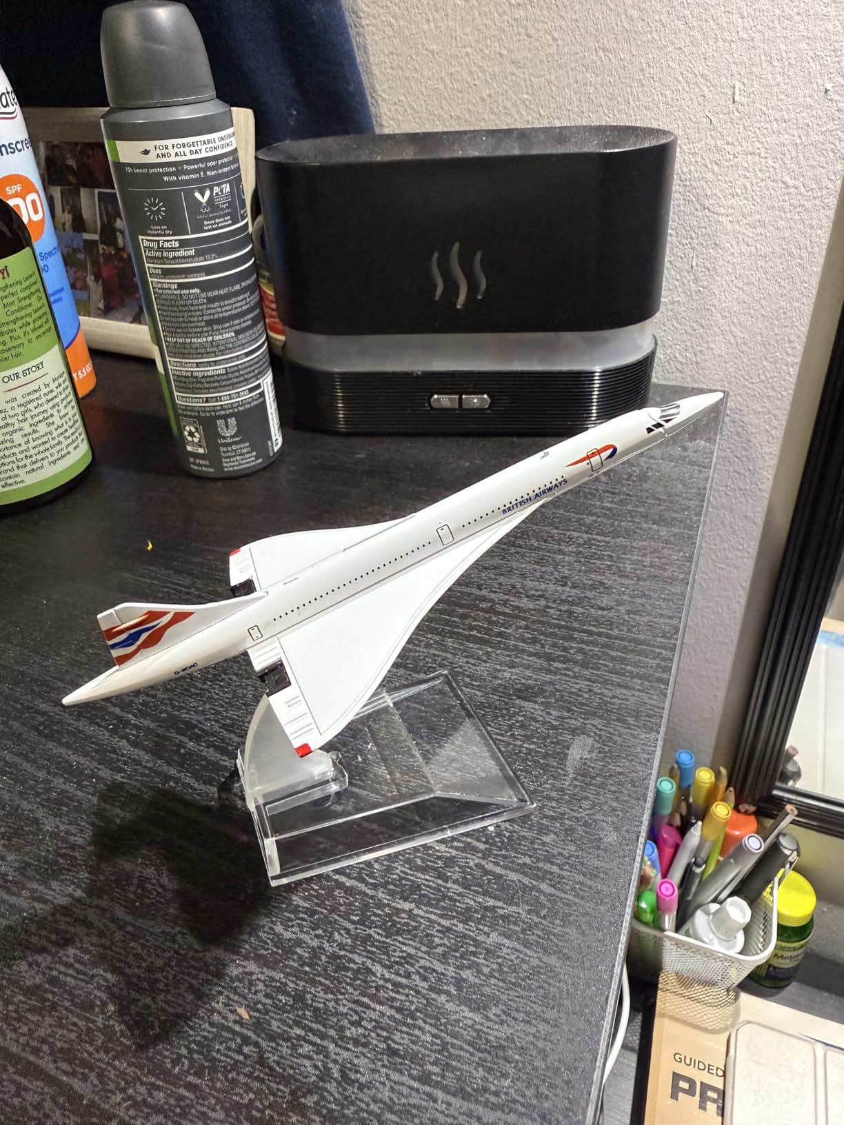 NUOTIE 1/200 Concorde Airplane Model Diecast Metal Aircraft Model Kit Simulation Display Aircraft Model Two Versions Available for Display Collections or Gift (1/200 British Airways) customer photo 1