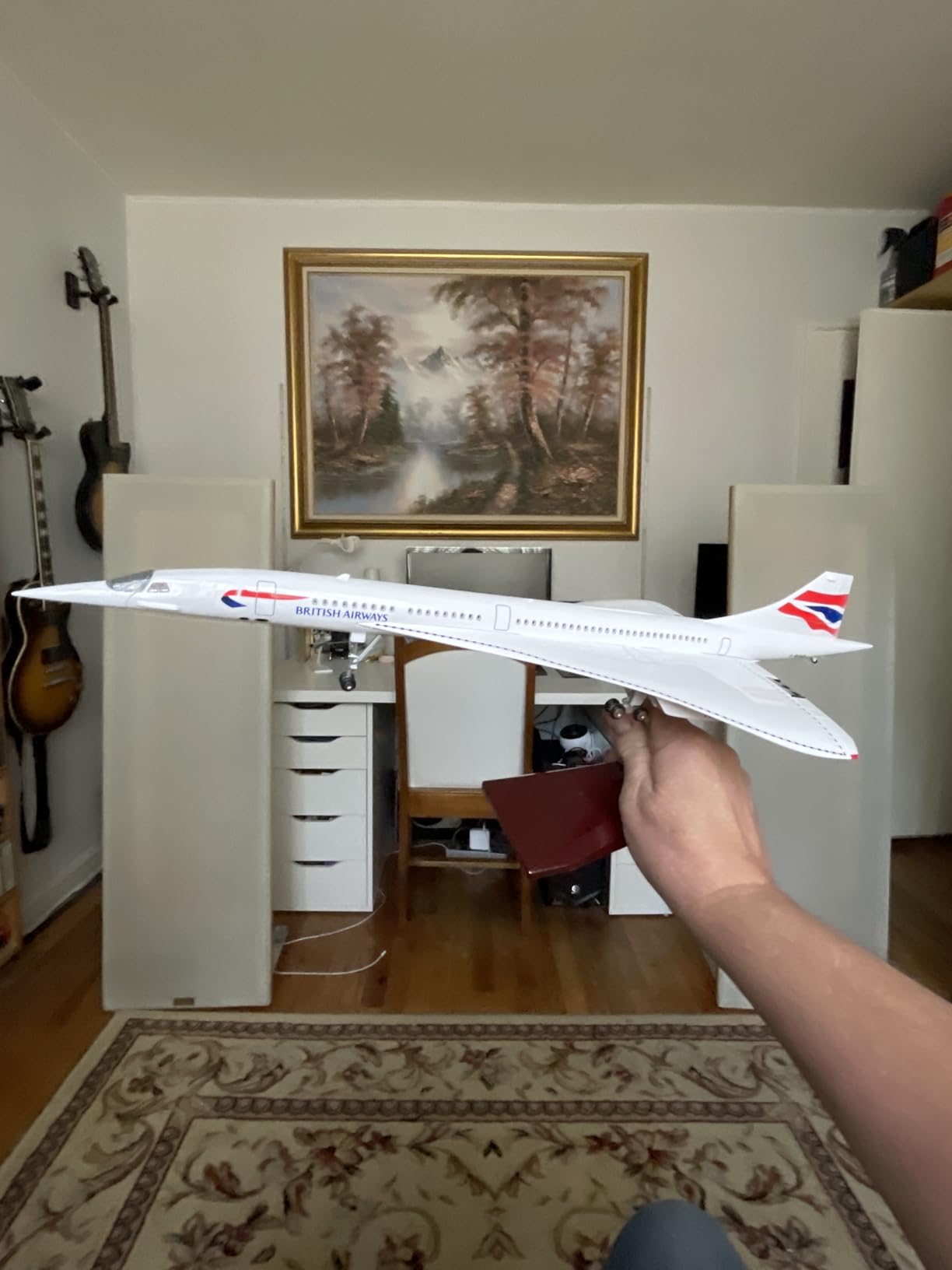NUOTIE 1:125 Concorde Airplane Pre-Build Diecast Aircraft Model Kit - Simulation Display for Collection or Gift (British Airways) customer photo 1