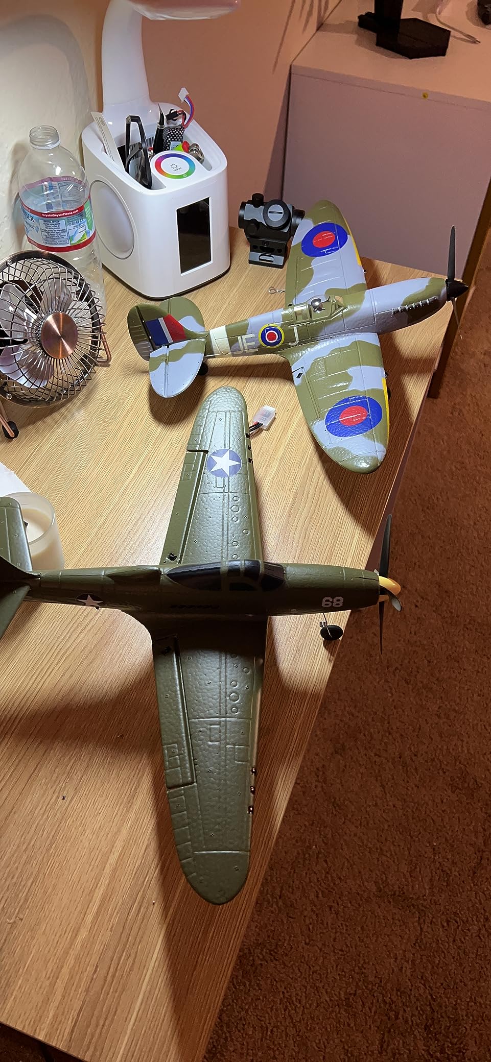 Remote Control Airplane RTF 4 Channel RC Plane 402MM Wingspan Micro Scaled Warbird with One Key Aerobatic One Key U-Turn and Gyro Stabilization System (P39) customer photo 1