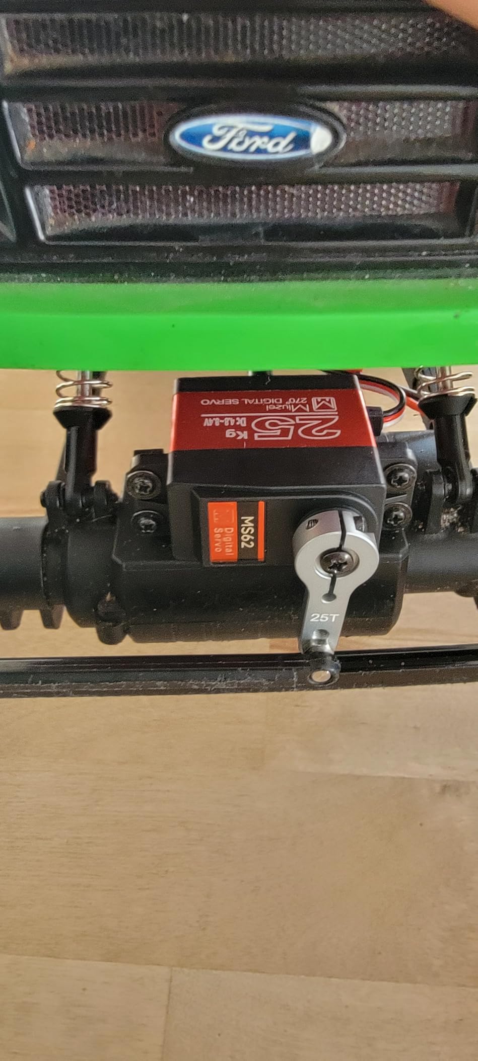 Miuzei 2Pcs 25KG High Torque RC Servo, Waterproof Servo Motor Compatible with 1/8, 1/10 RC Car, Full Metal Gear Steering Servo with 25T Servo Horn (270deg) customer photo 1