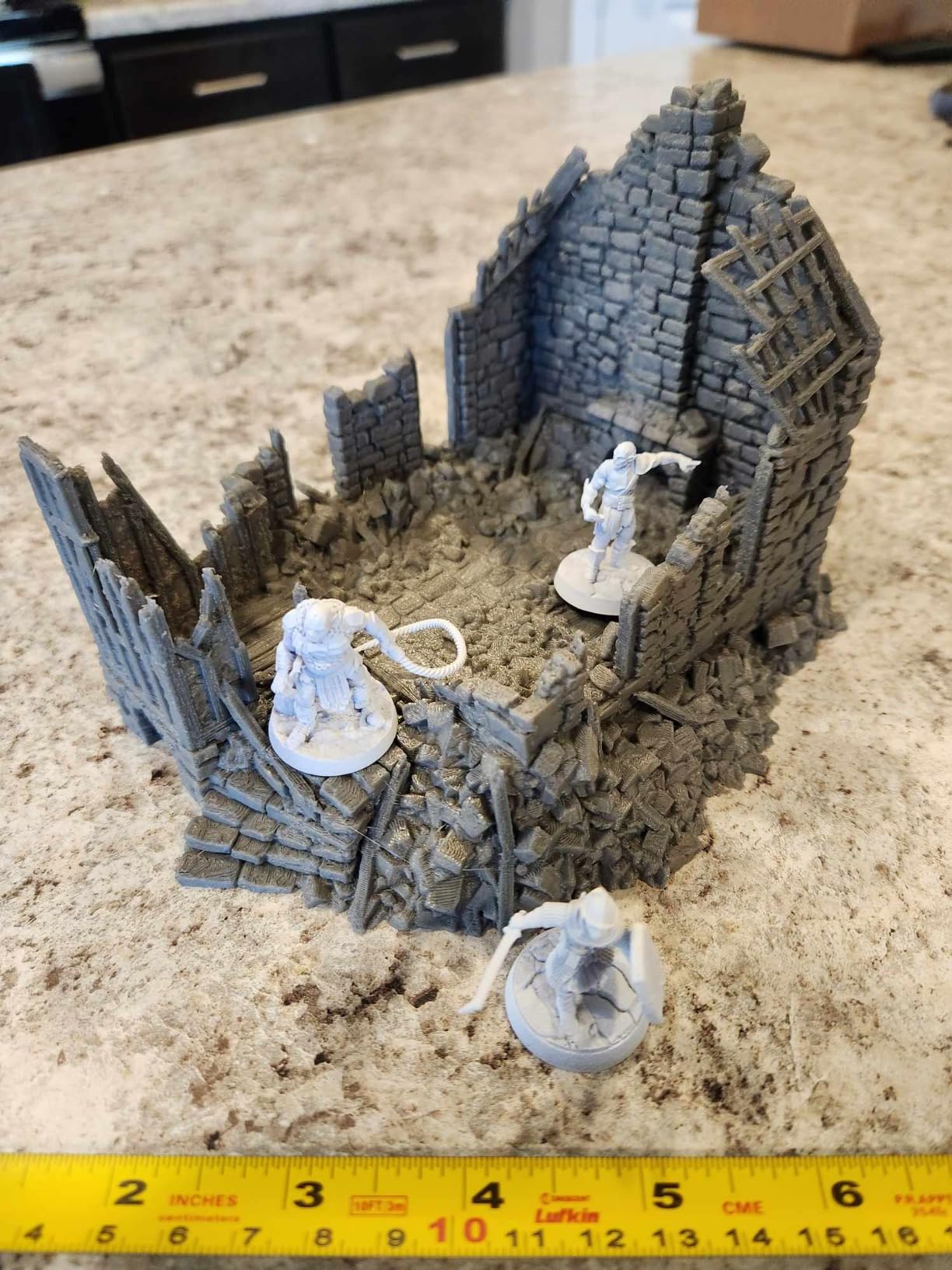 Ruined Barlyway Cottage by Printable Scenery, 3D Printed Tabletop RPG Scenery and Wargame Terrain 28mm Miniatures customer photo 2