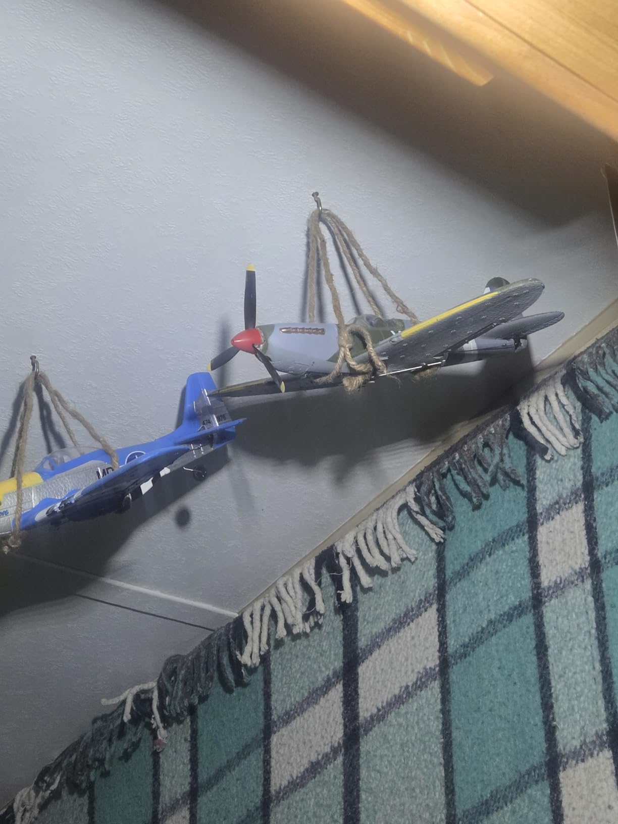 volantexrc RC Plane, 4 Channel Remote Control Airplane Fighter Spitfire RTF with Aileron, Gyro, Aerobatics & 3 Modes Easy to Fly, Hobby Radio Controlled Aircraft for Beginners & Adults (Blue) customer photo 2
