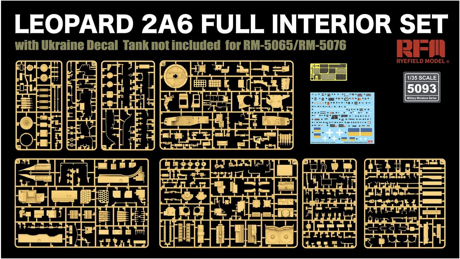RFM 1/35 Leopard 2A6 Full Interior Set with Ukraine Decals customer photo 2