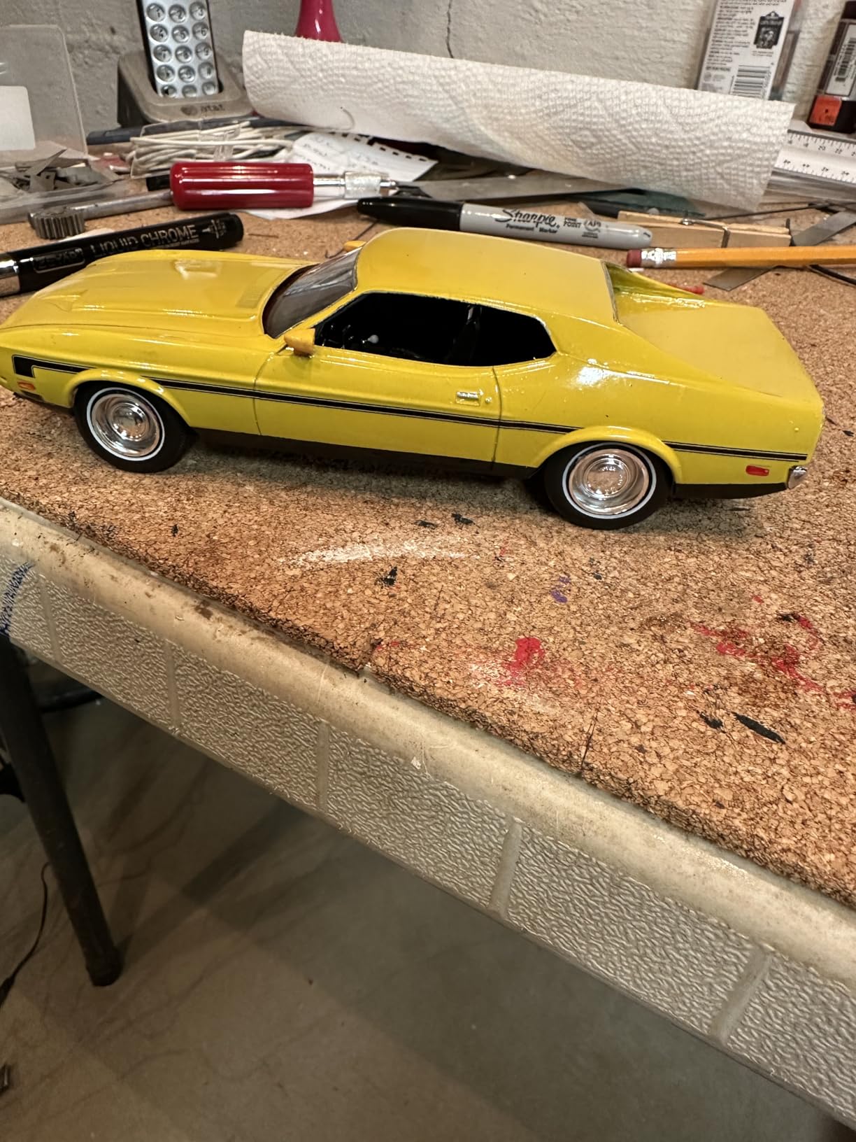 14512 1971 Ford Mustang Boss 351 1:25 Scale 129-Piece Skill Level 4 Model Car Building Kit customer photo 1