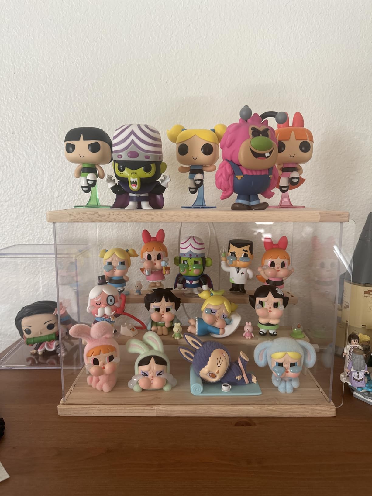 Clear Acrylic Display Case with Light, 5 Tier Display Box Stand Assembly Dustproof Protection Showcase for Collectibles Action Figures (12.6x12.2x11.8in; 32x31x30cm) customer photo 2