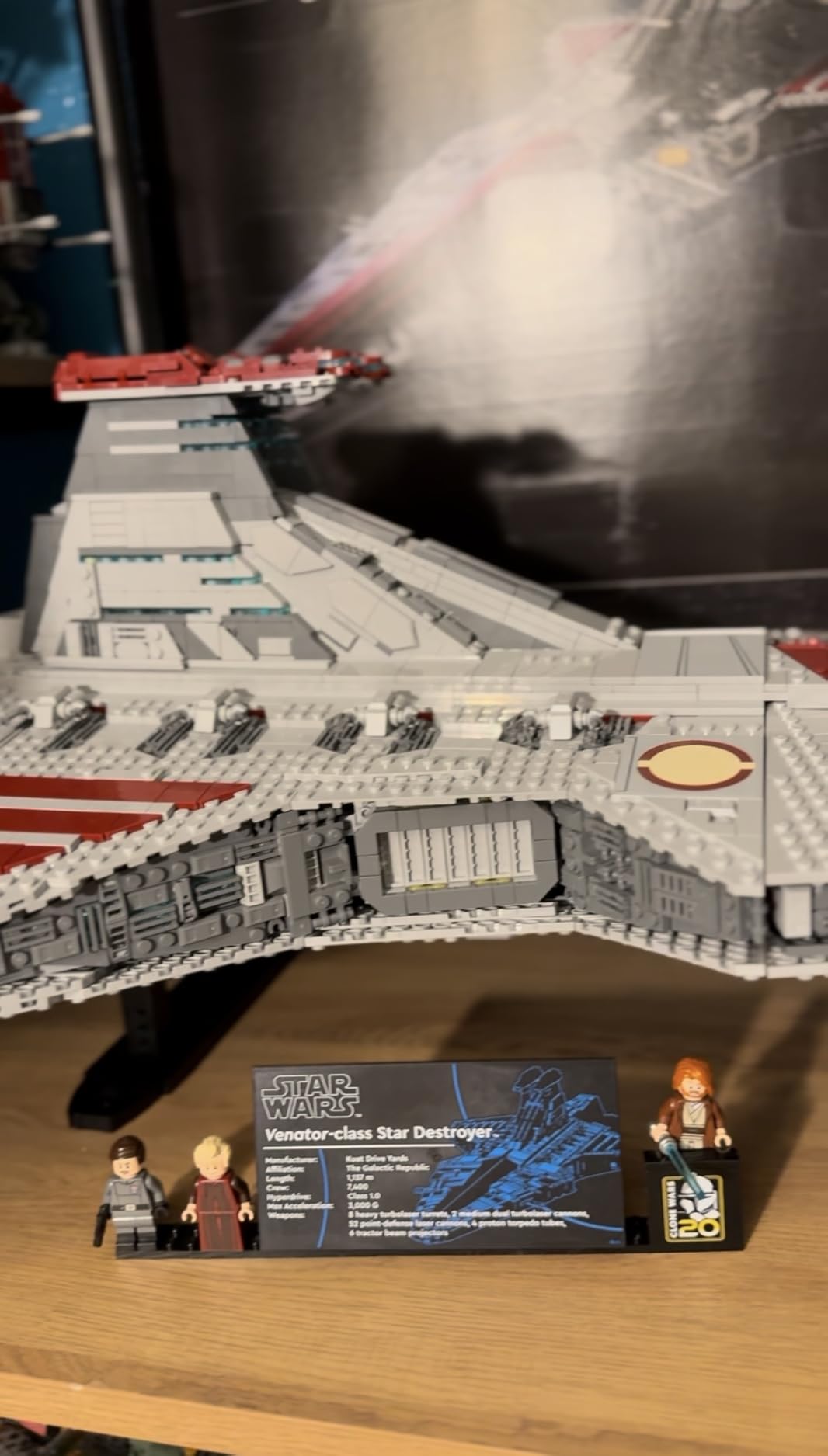 Star Wars Venator-Class Republic Attack Cruiser, Ultimate May The 4th Collectibles, Series Building Set with Captain Rex Minifigure, Star Wars Fan Gift, Stress Relief Clone Wars Activity, 75367 customer photo 1