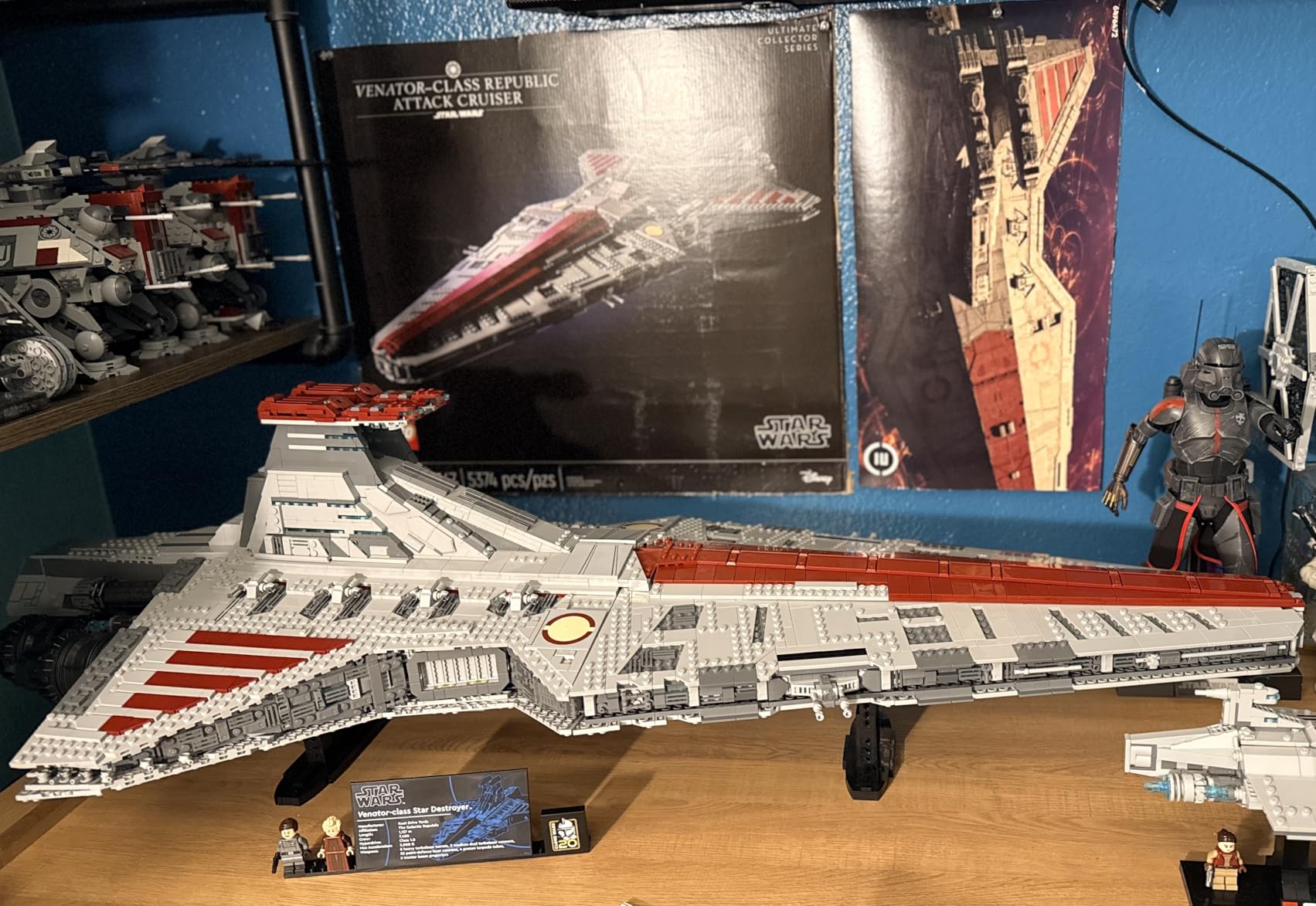 Star Wars Venator-Class Republic Attack Cruiser, Ultimate May The 4th Collectibles, Series Building Set with Captain Rex Minifigure, Star Wars Fan Gift, Stress Relief Clone Wars Activity, 75367 customer photo 2
