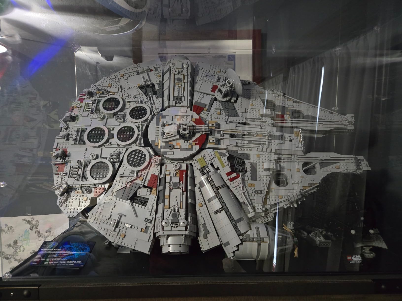 Display Case for Lego 75192 Millennium Falcon, 34.64x15.35x22.83 (88x39x58cm), Protect Your Collectibles from Dust with a Clear Showcase customer photo 1