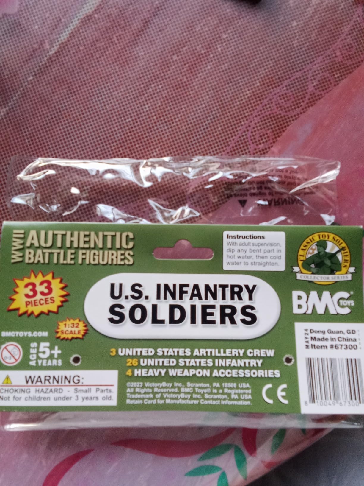 BMC CTS WW2 US Infantry Plastic Army Men - 33pc Tan 1:32 Soldier Figures customer photo 2