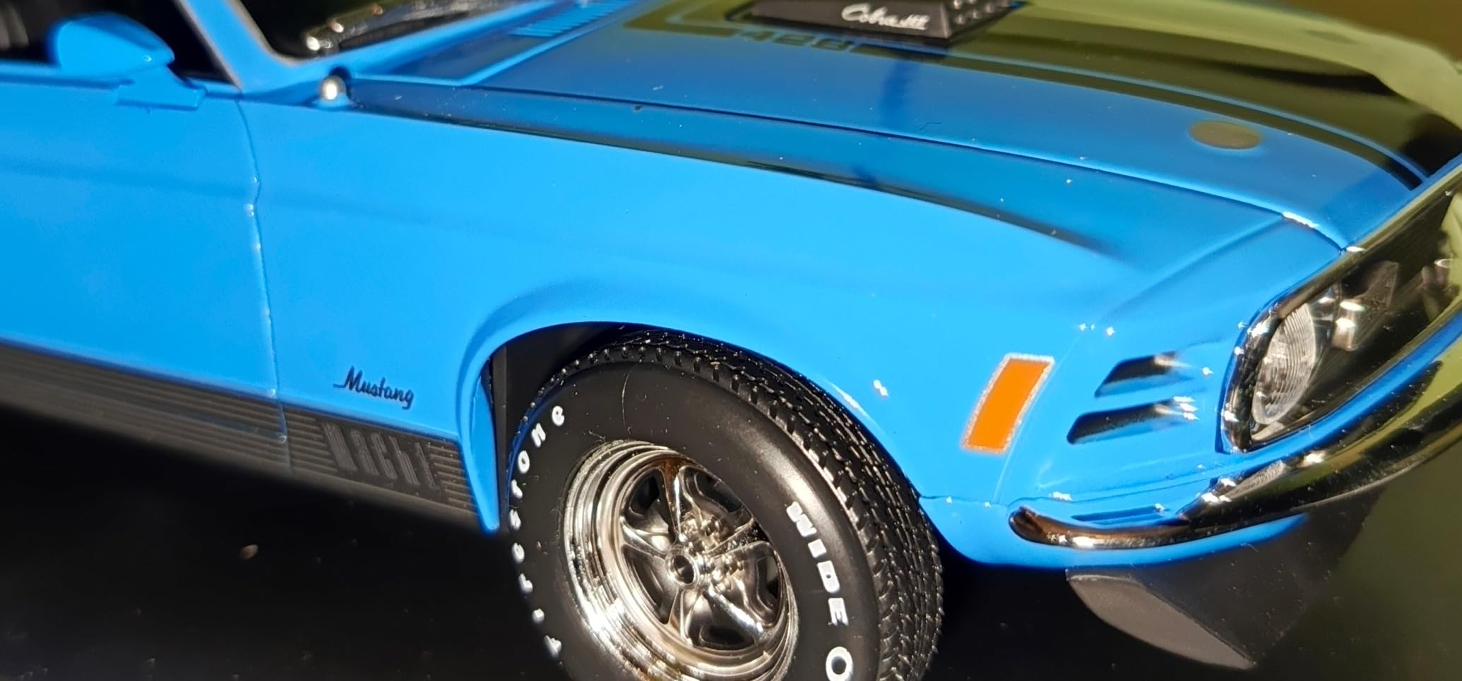 1970 Mach 1 428 Blue with Black Stripes Special Edition 1:18 Diecast Model Car by Maisto 31453 customer photo 1