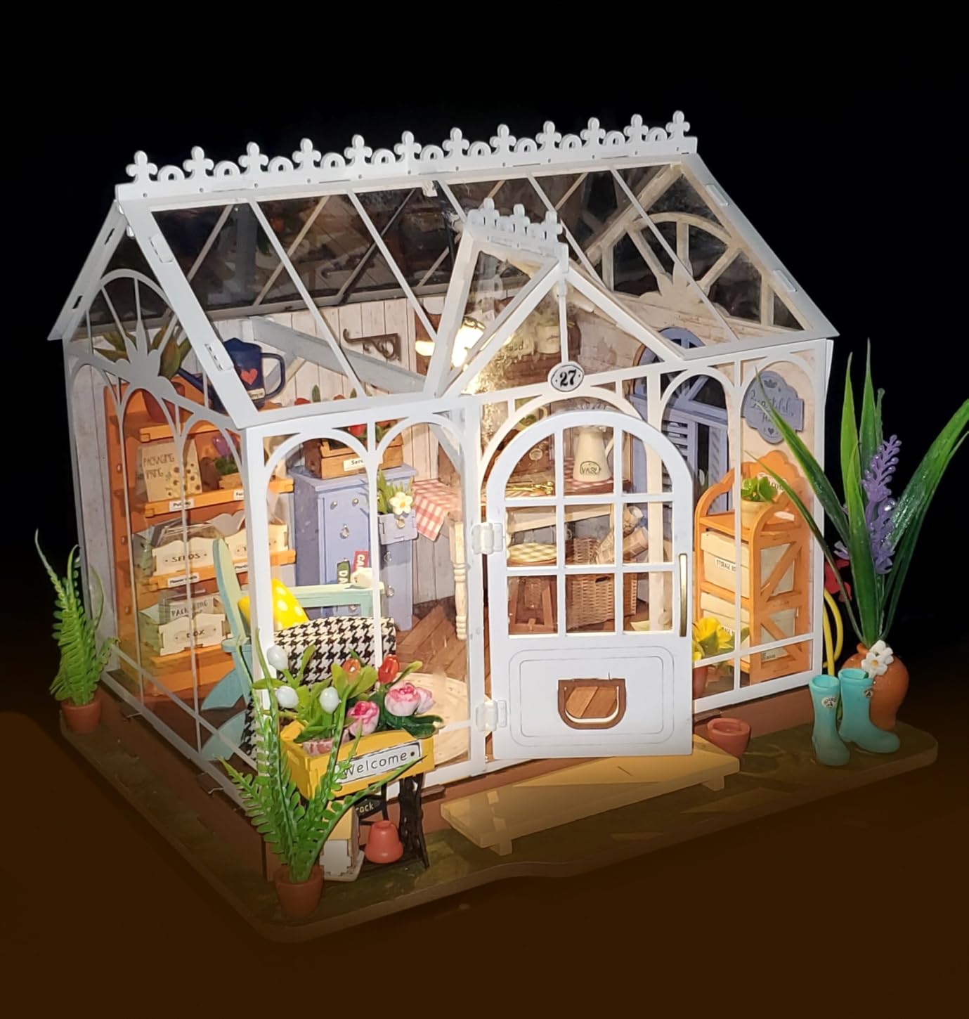 Rolife DIY Miniature House Kit 1:20 Scale Bookstore, Build Mini House Building Kit with LED Lights Craft Kits for Adults customer photo 1