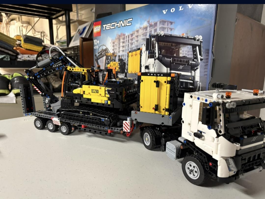 Technic Volvo FMX Truck & EC230 Electric Excavator Building Toy, Volvo Truck Toy with 2 Model Vehicles, Great Gift for Boys and Girls Ages 10 and Up Who Love Heavy Duty Construction Models, 42175 customer photo 1