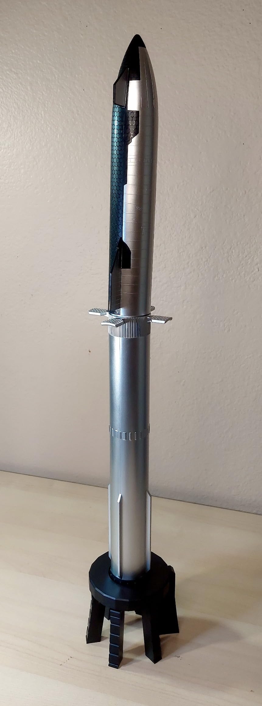 SpaceX Starship Rocket Model Set NASA Model - Spacecraft Heavy Falcon 9 Booster Launcher Static Model - Desktop Ornament Collectible Gift for Space Lover (Starship Model Set(Replica)) customer photo 1