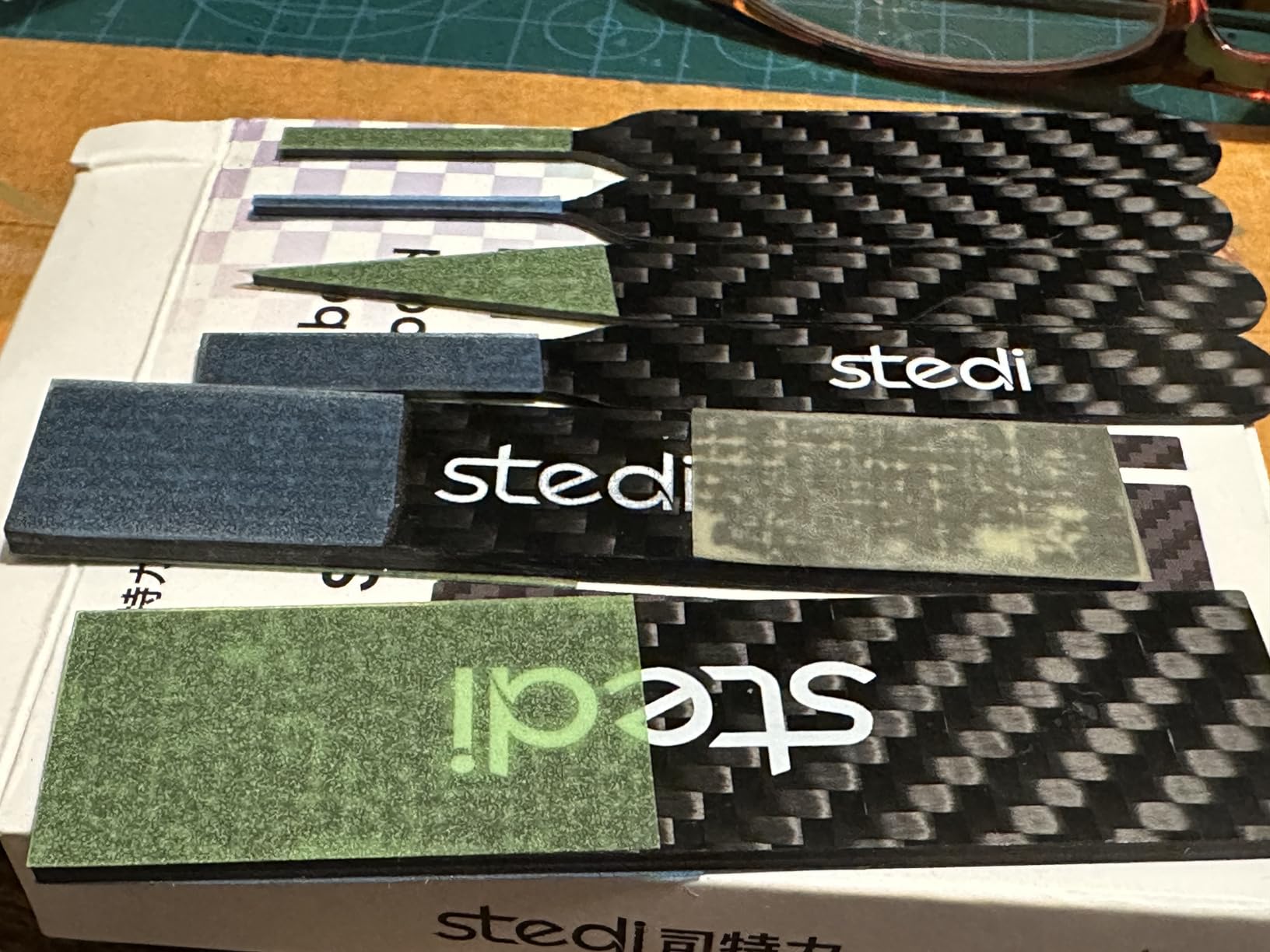 stedi Carbon Fiber Sanding Sticks, Hobby Model Tools, 7-piece Set (3