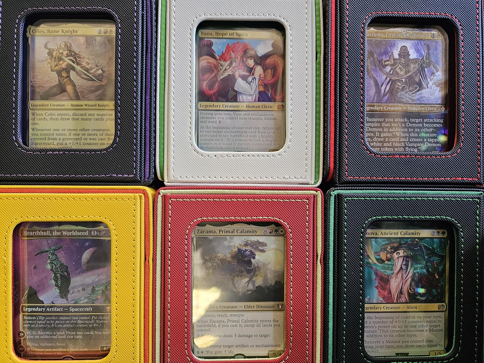 Mage Tech Card Deck Box for MTG Commander - Patented Design, Commander Display, Fits 100 Double-Sleeved Cards, 35pt Card Brick & Dice Tray - Black/Green customer photo 2