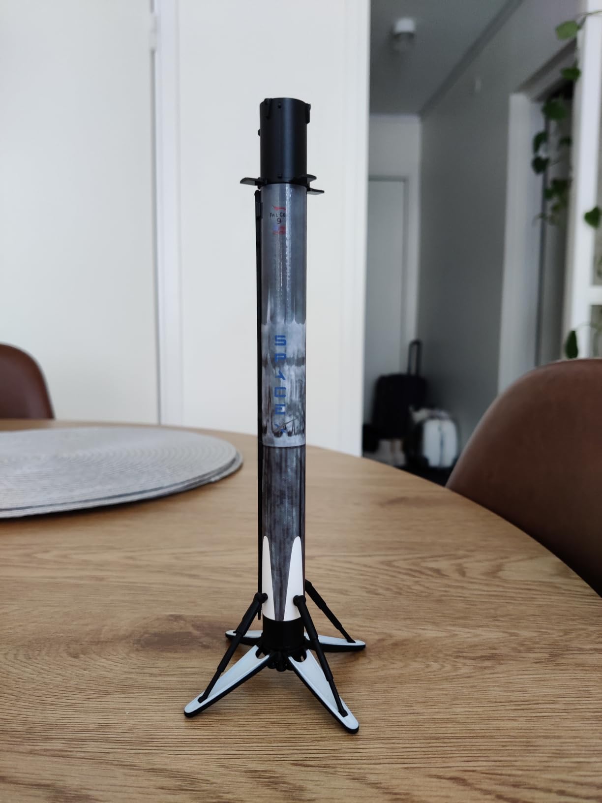 yuanpulalala SpaceX Falcon 9 Dragon+F9 Starship Heavy Falcon Metal Diecast Rocket Model Simulation Static Desktop Display (Falcon 9) customer photo 1