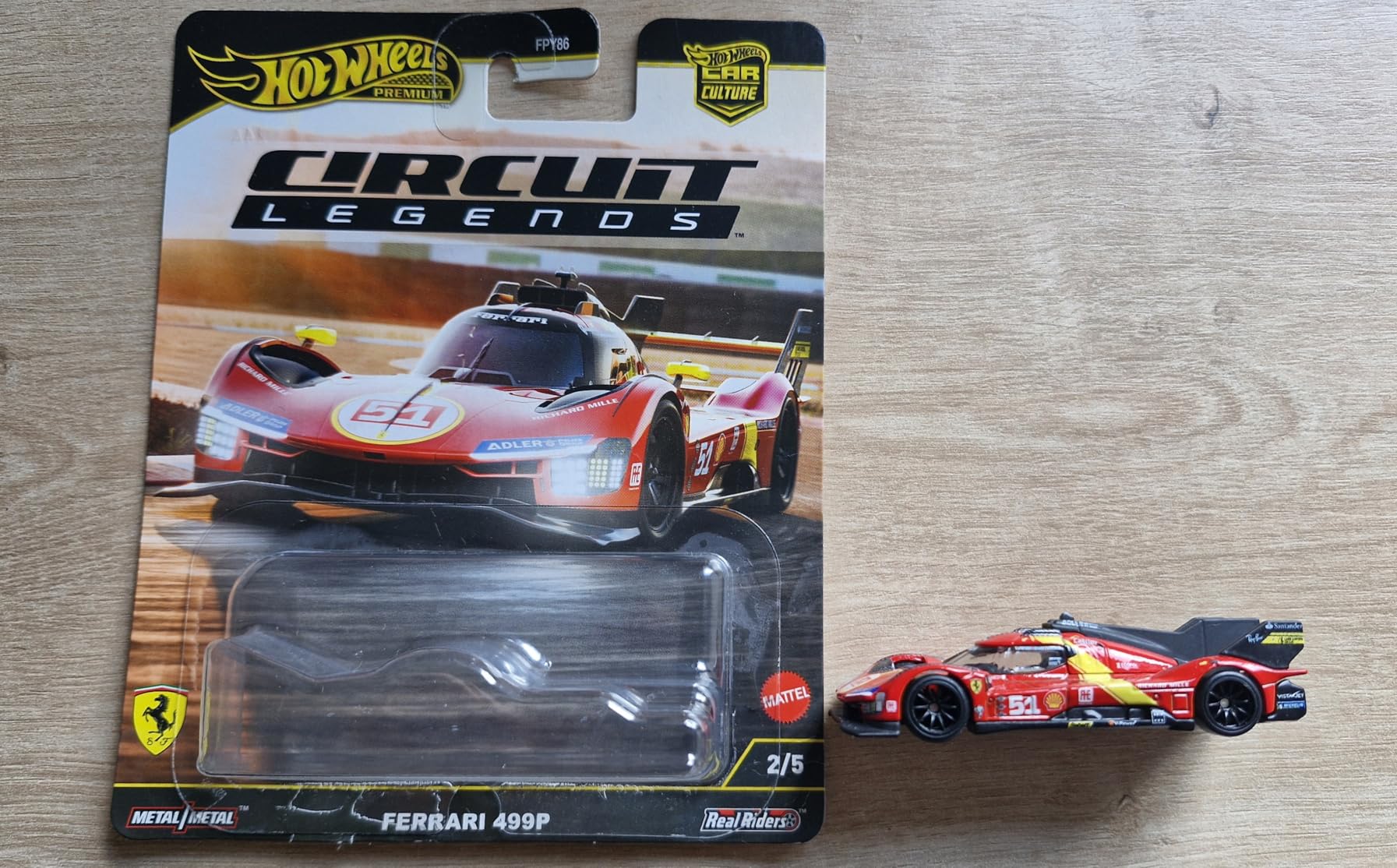 Hot Wheels Premium Car Culture 1:64 Scale Die-Cast Ferrari 499P Collectible Vehicle with Real Riders Tires & Metal/Metal Body & Chassis customer photo 2
