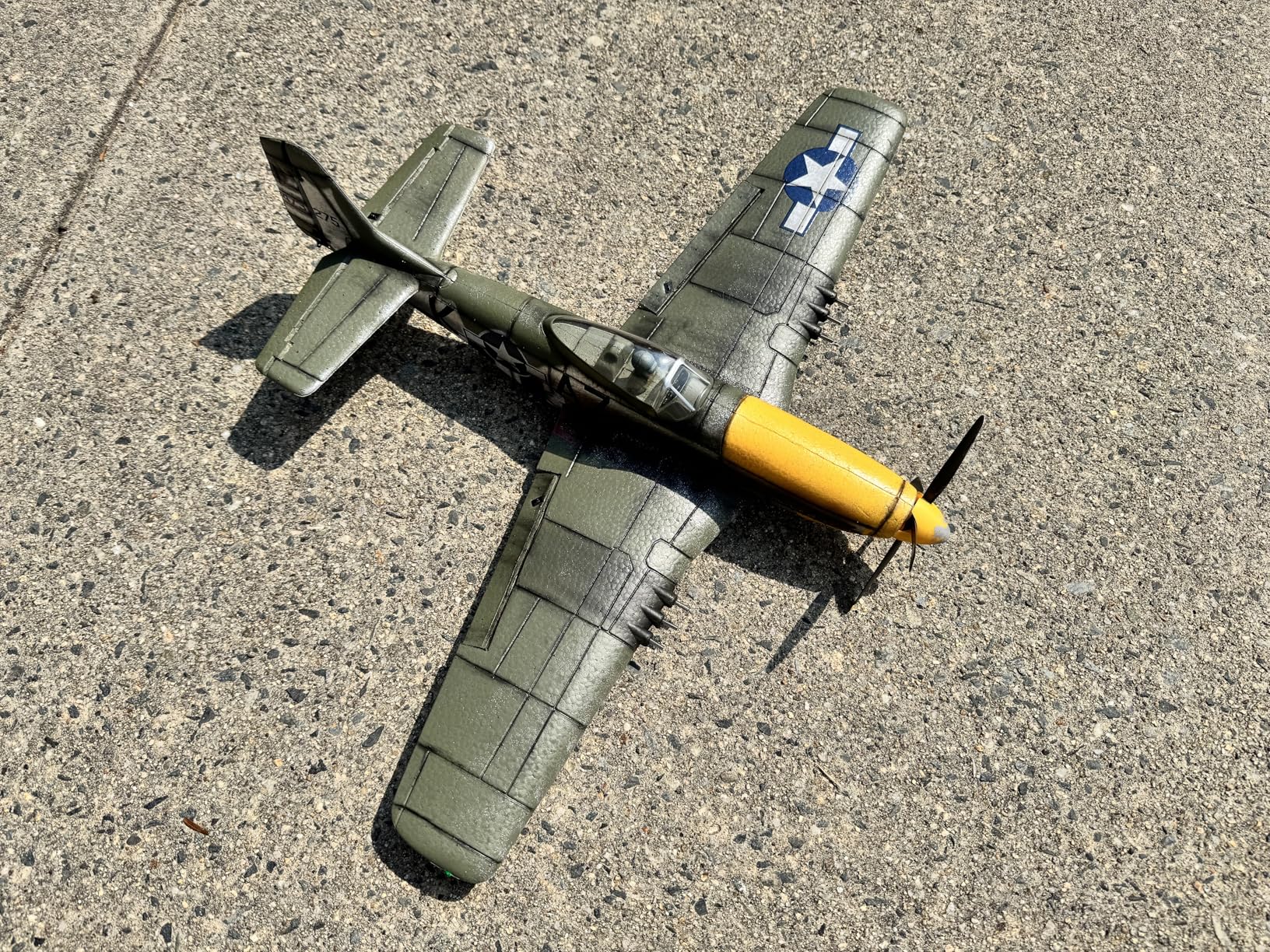 P51 Mustang RC Plane Brushless 4 Channel - VOLANTEXR 500mm RC Planes with XPilot Stabilizer & 3D Aerobatic, RC Airplanes for Adults 2 Batteries customer photo 1