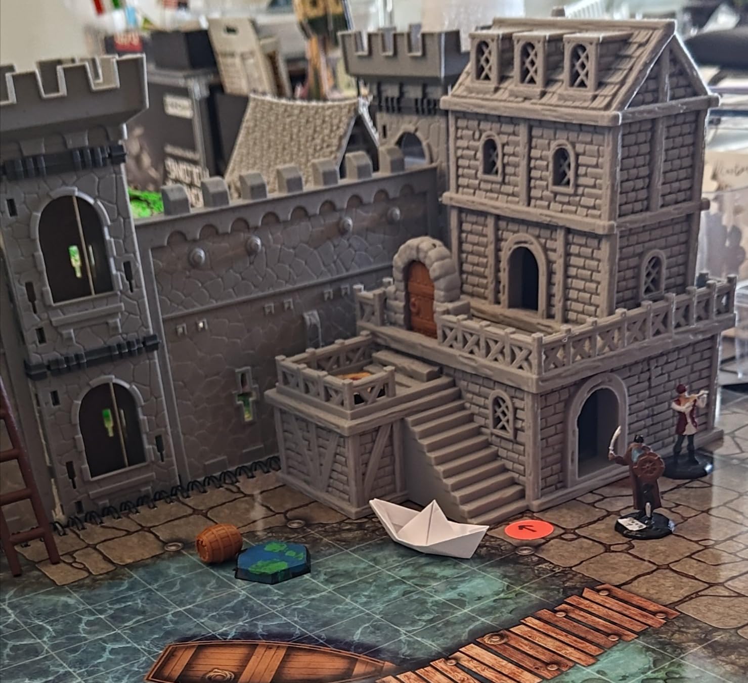 Paintable Tabletop Miniature Building Terrains Compatible with D&D and Alike RPG War Games - 18mm/28mm Scale Scenery with Medieval Gothic Architecture Style (18mm Scale) customer photo 1