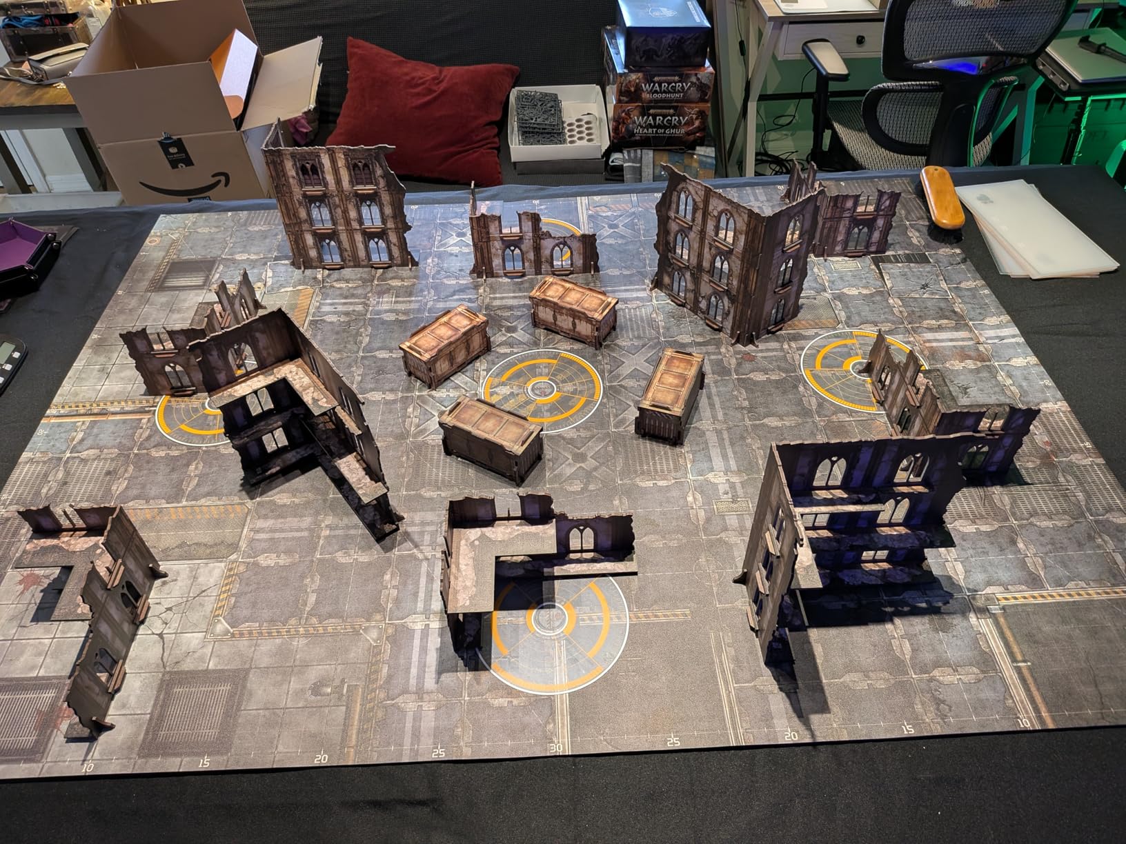 14PCS Terrain Set for WH40K WTC Tournament and 28mm/32mm Miniatures, 40K Terrain Battlezone Creation Kit, Ashfall Citadel customer photo 1