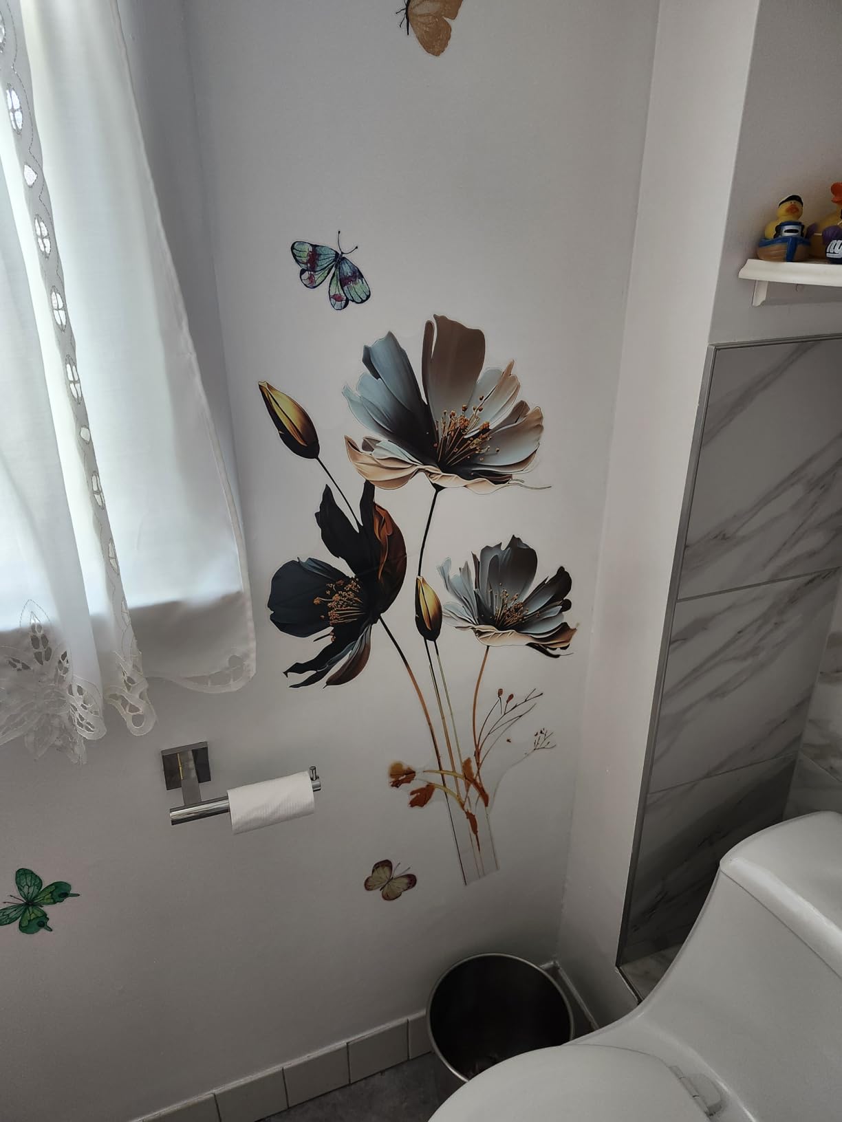 3D Wall Stickers DIY Flower Wall Decal Removable Waterproof Wall Art Decor for Bedroom Living Room Offices Home Decoration customer photo 1