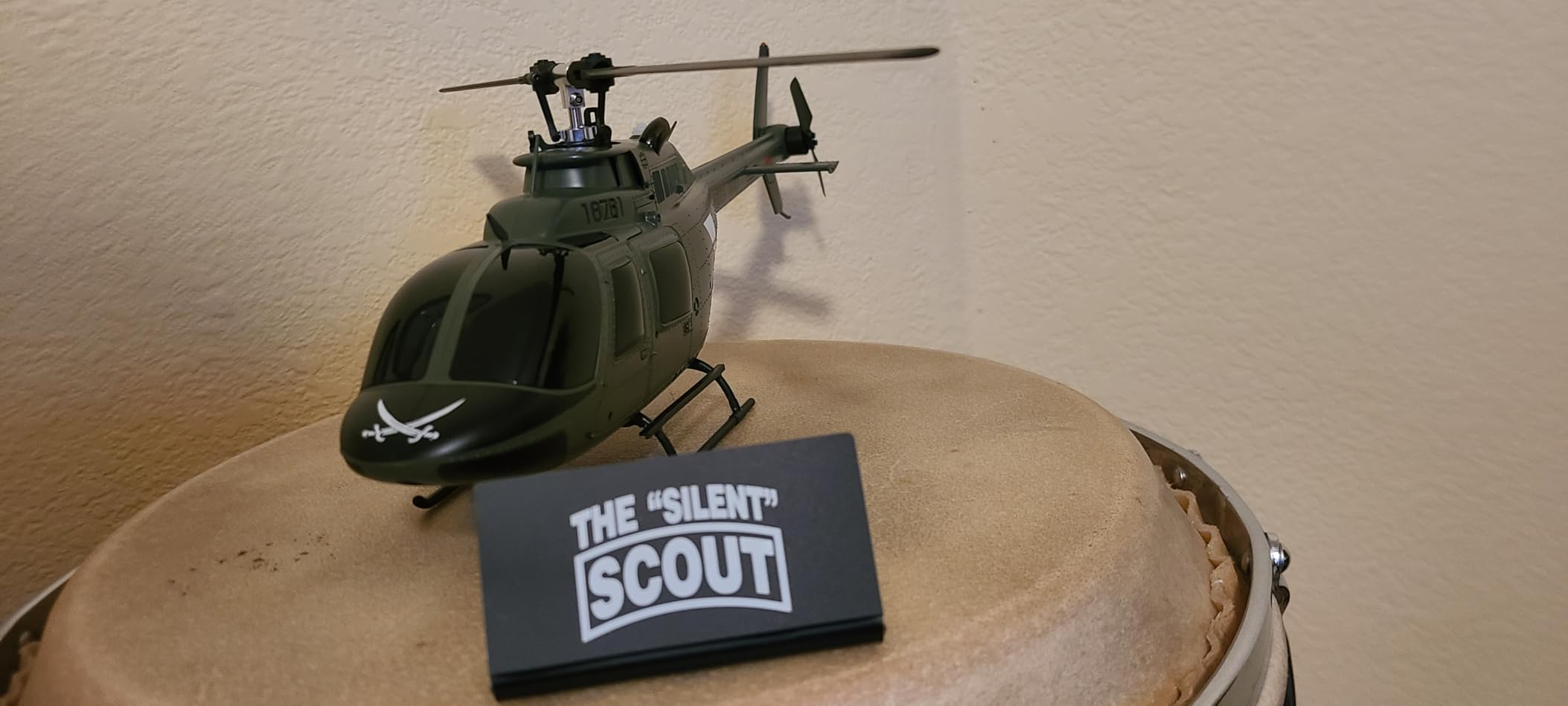 Ultra-high Simulated RC Helicopter - 27:1 Scale Model Collectable Remote Control Helicopter with Auto-Hover for Adults, Beginners, Bell OH-58 customer photo 1