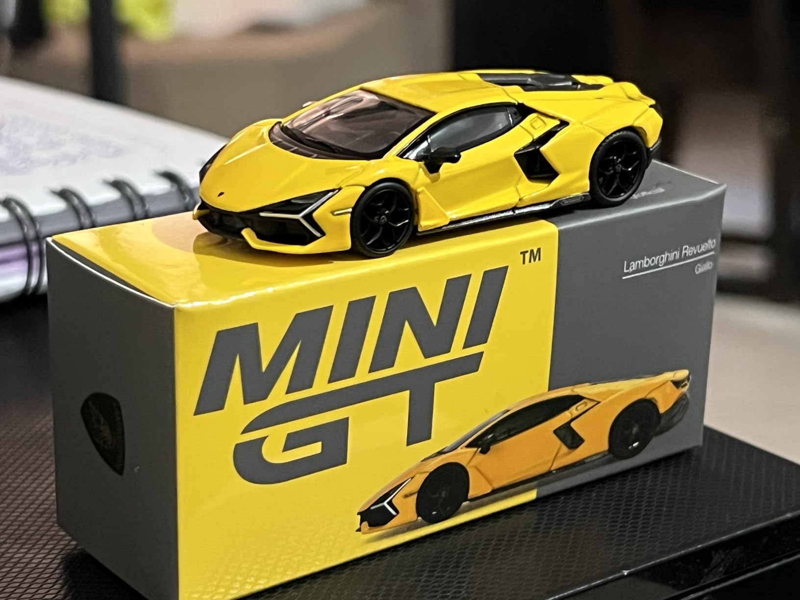1:64 Scale Diecast Model Car Compatible with Lamborghini Revuelto Blu Eleos Limited Edition by MINI GT MGT00748 customer photo 1