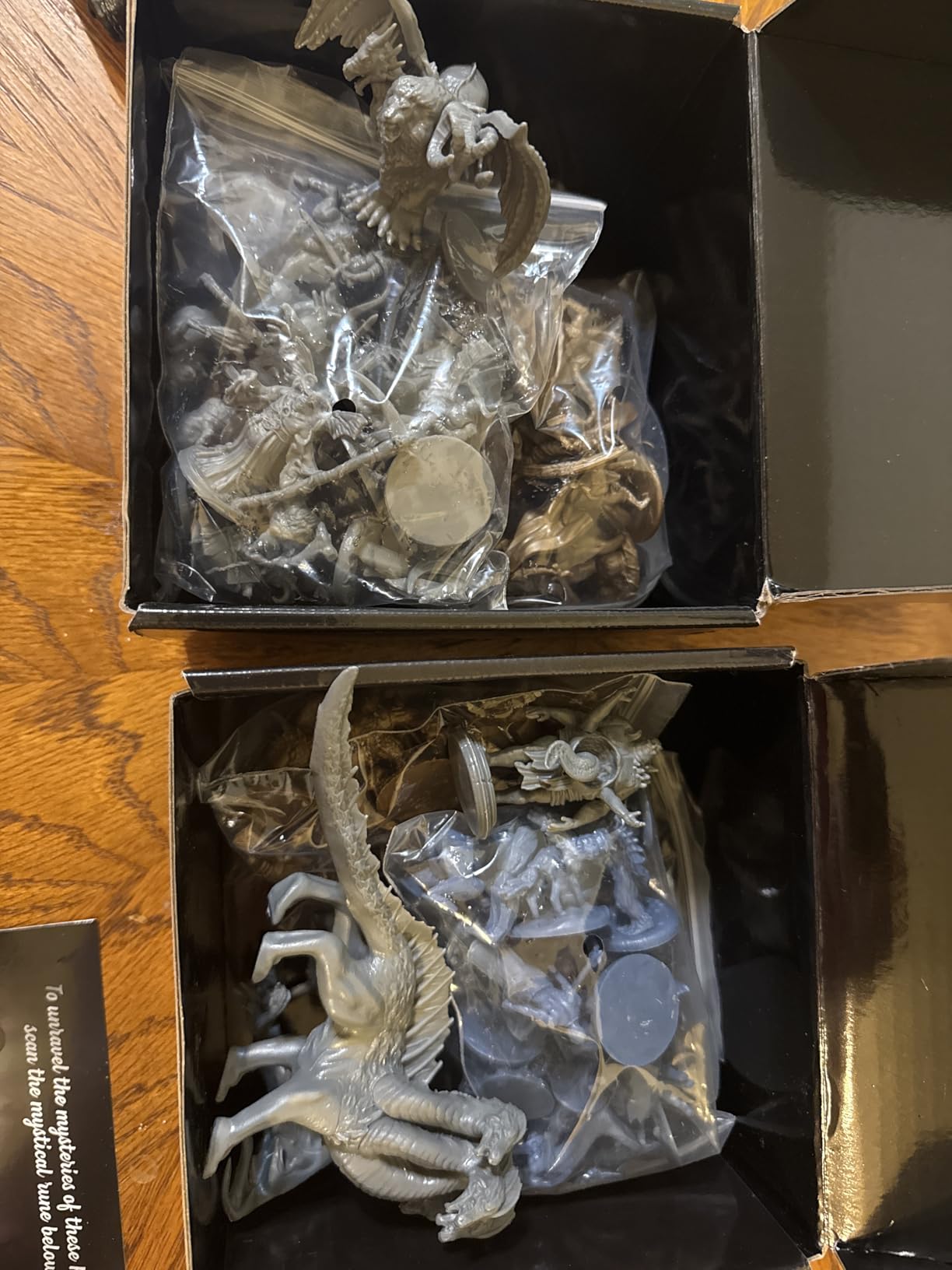 Underdusk Monsters, Mimics & Mysteries: 34pc DND Miniatures Set - Unpainted 28mm D&D Figures - 1 Chimera Boss, 16 Monsters, 10 Transforming Mimics, 7 Dungeon Terrain Pieces - Digital Stats Included customer photo 1