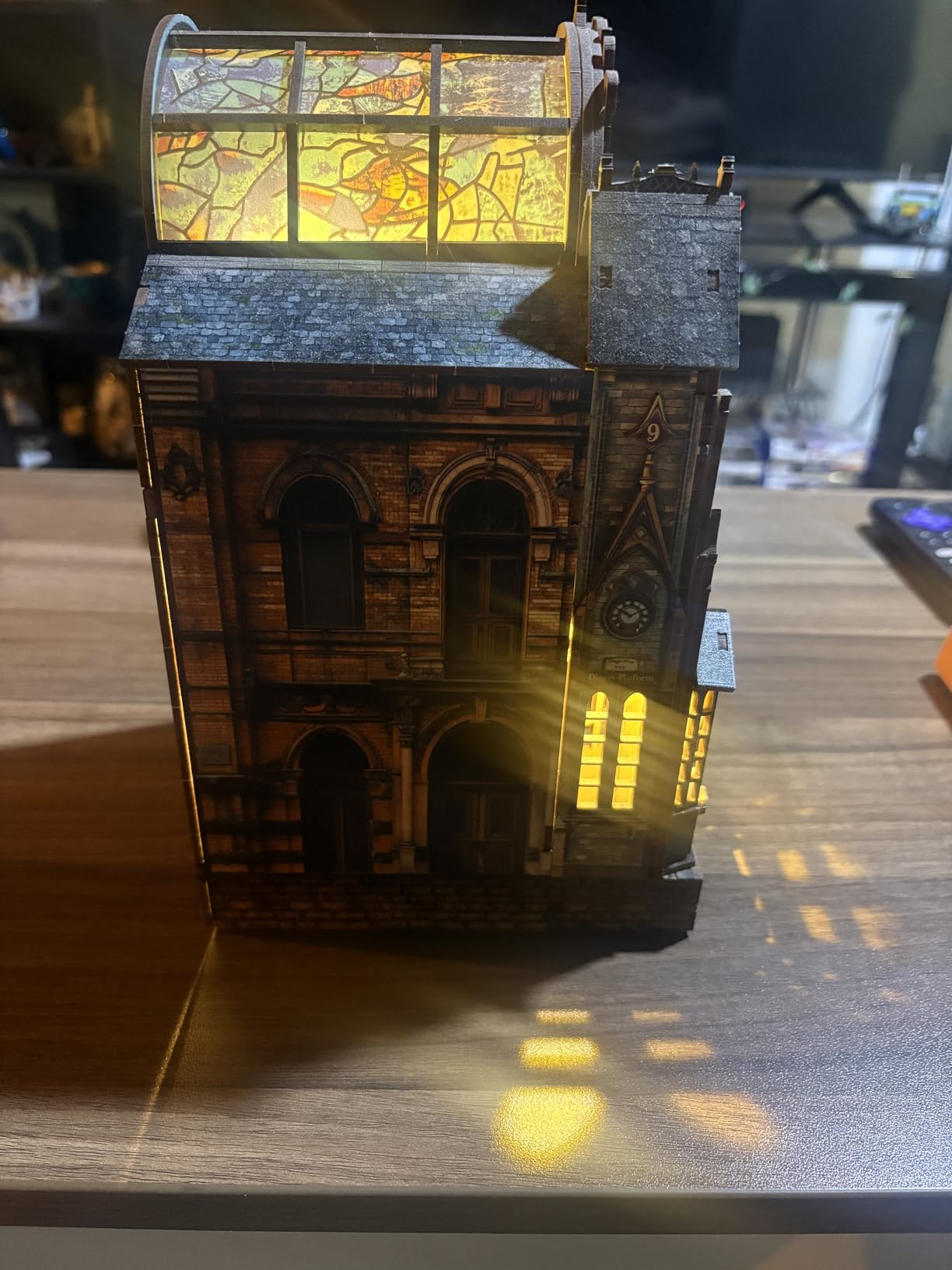 FUNPOLA LED 3D Puzzle Magic Station Book Nook Kit - Interactive 3D Wood Puzzle LED Magical Miniature with Infinite Extension Space customer photo 1