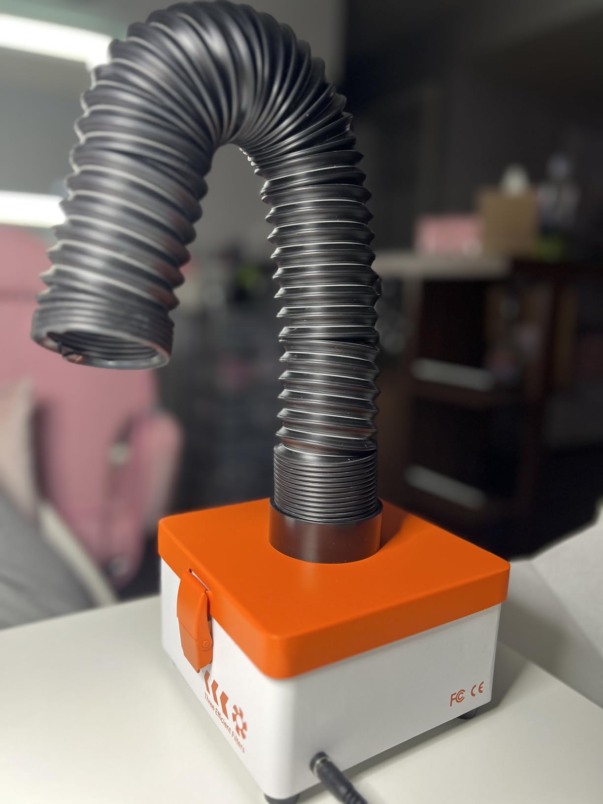 M-T Solder Fume Extractor, 80W 168m³/h Soldering Fume Extractor Smoke Absorber with HEPA Filter & Carbon customer photo 1