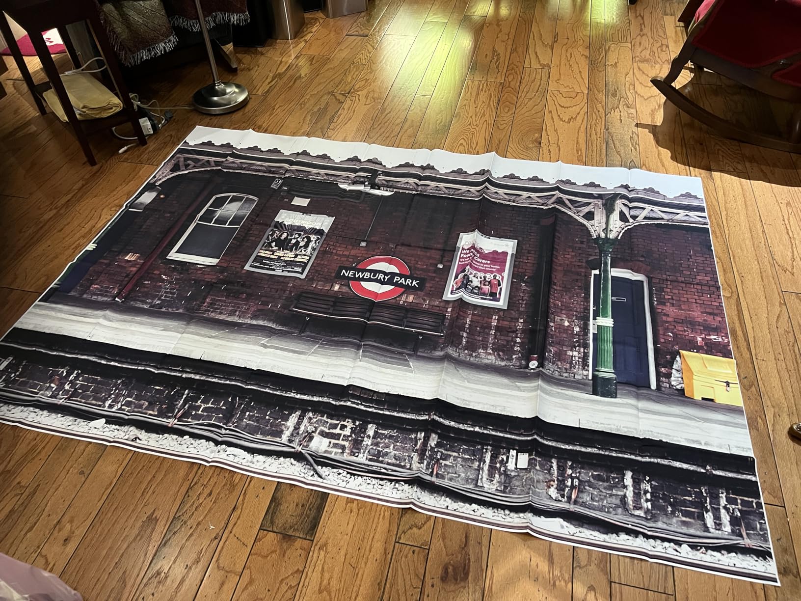 Train Station Backdrop 7x5ft Nostalgic Railway customer photo 1