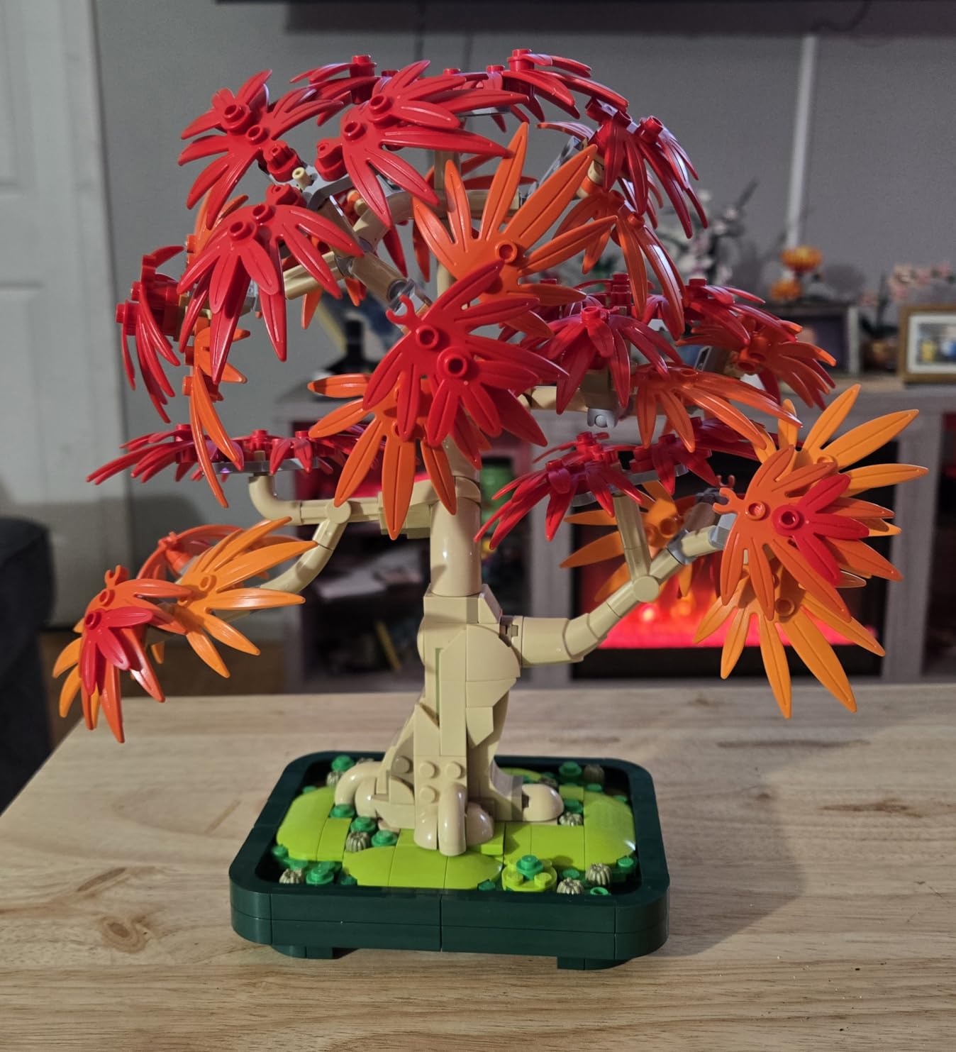 LEGO Botanicals Japanese Red Maple Bonsai Tree Building Kit for Adults 18+ - Unique Home Decor DIY for Room or Office - Housewarming Gift Idea for New Home - Plant Decor for Desk or Bookshelf- 10348 customer photo 2