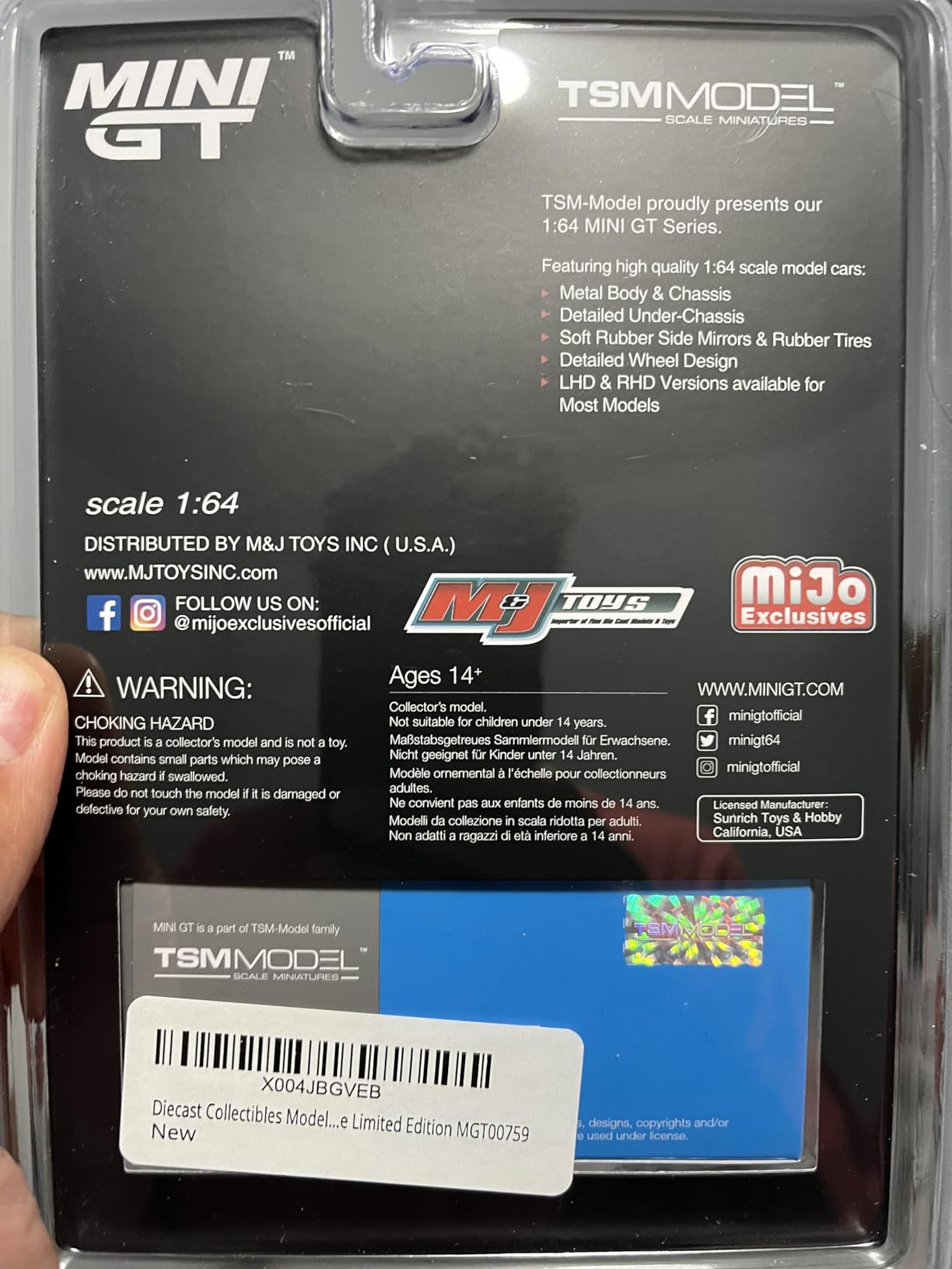 Diecast Collectibles Model Car Compatible with Mini GT 1:64 Nissan Skyline GT-R (R34) V-Spec Bayside Blue Limited Edition MGT00759 customer photo 2