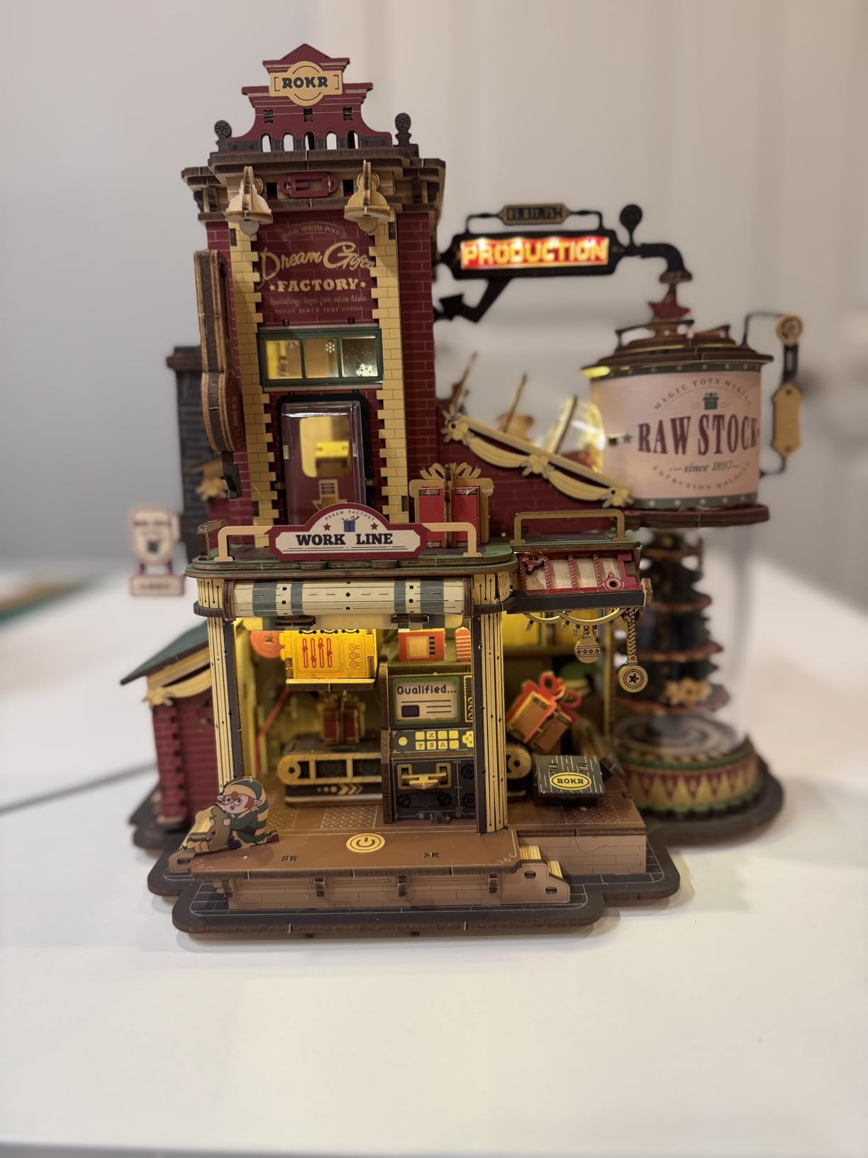 ROKR 3D Wooden Puzzle for Adult - Gift Factory Mechanical Model Kit with Music & Lights, 449pcs Adult Wooden Puzzles, DIY Building Puzzle for Adults customer photo 2