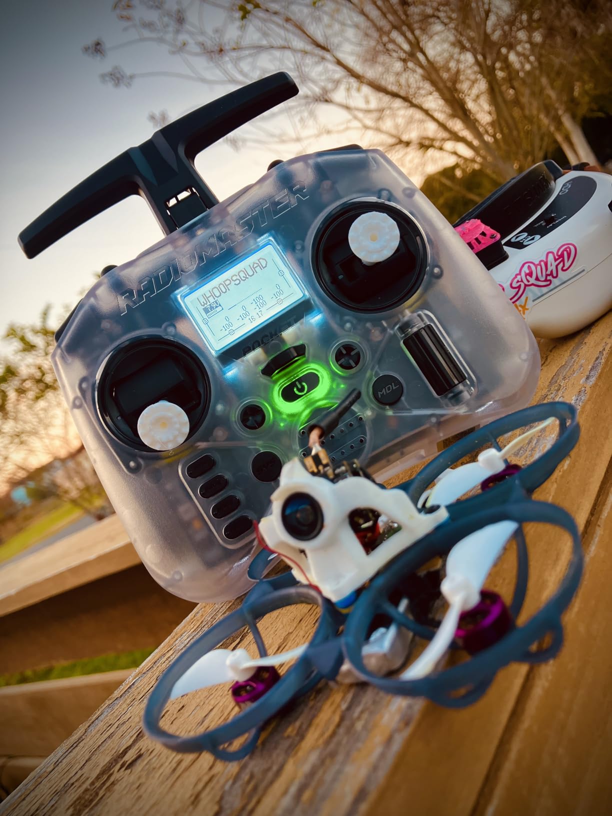 Radiomaster Pocket Hall Gimbal Transmitter Remote Control Portable Lightweight Built in LED Light Foldable Antenna Mode 2 (ELRS-Transparent) customer photo 2