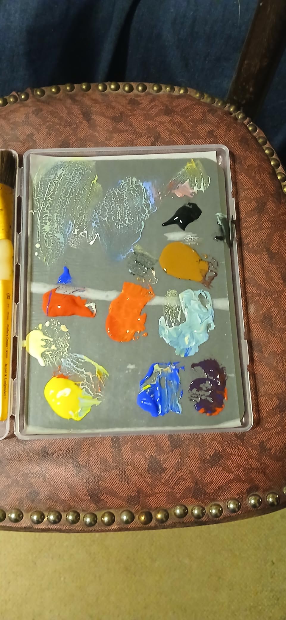 Stay Wet Palette for Acrylic Painting, Wet Pallets for Painting Miniatures Include Wet Pallete Tray, 2 Pcs Sponges and 100 Pcs Hydro Paper to Keep Paint Stay Wet customer photo 2