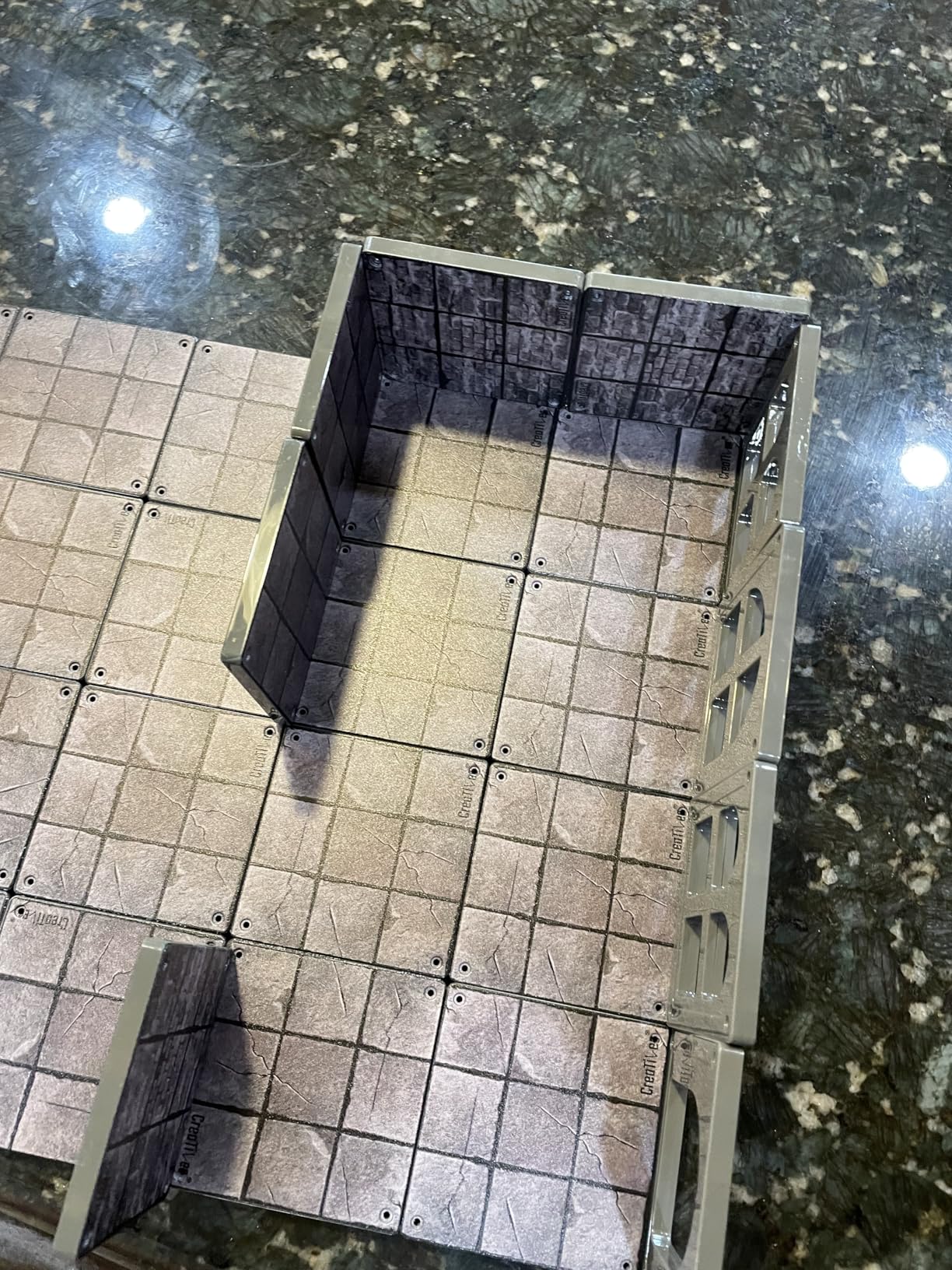 Dungeon Forge Magnetic Battle Tiles - 32 Snap-Together Terrain Pieces for Tabletop RPGs - Create Custom Maps for Dungeons, Castles, & Fantasy Adventures customer photo 2