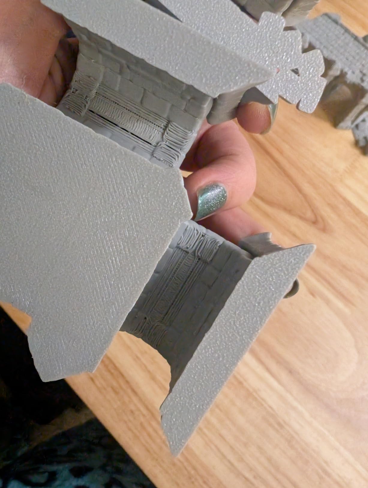 AF687 Broken Viaduct - DND Terrain for Dungeon Masters, 28PCS RPG Starter Set with Modular Bridge Ruins, Perfect Beginner Bundle for TTRPG and Tabletop Campaigns - Role Playing Buildings customer photo 2