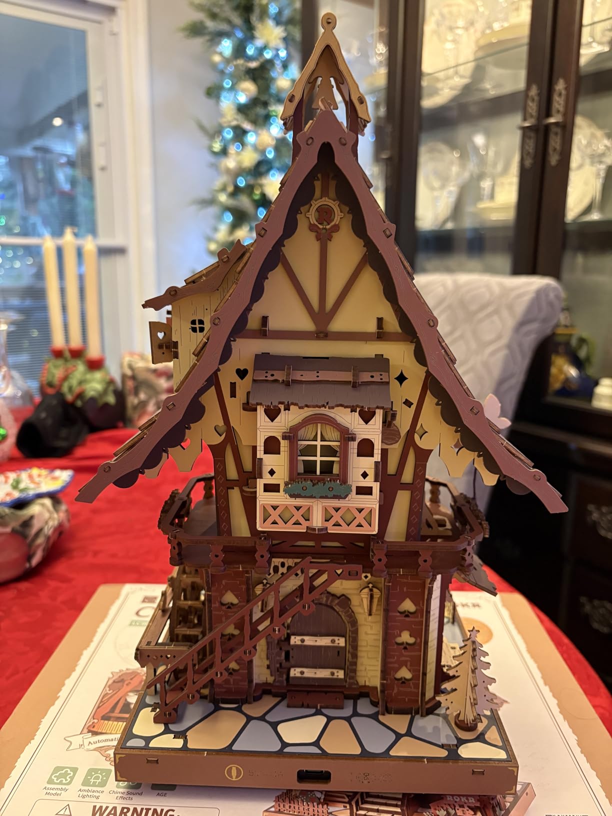 ROKR 3D Wooden Puzzles for Adults, Cuckoo Clock Model Kit, Room Home Decor DIY Watch Making Kit Functional Mechanical Building Toys, Hobbies Birthday Christmas Day Gifts for Men Women 14+ customer photo 2