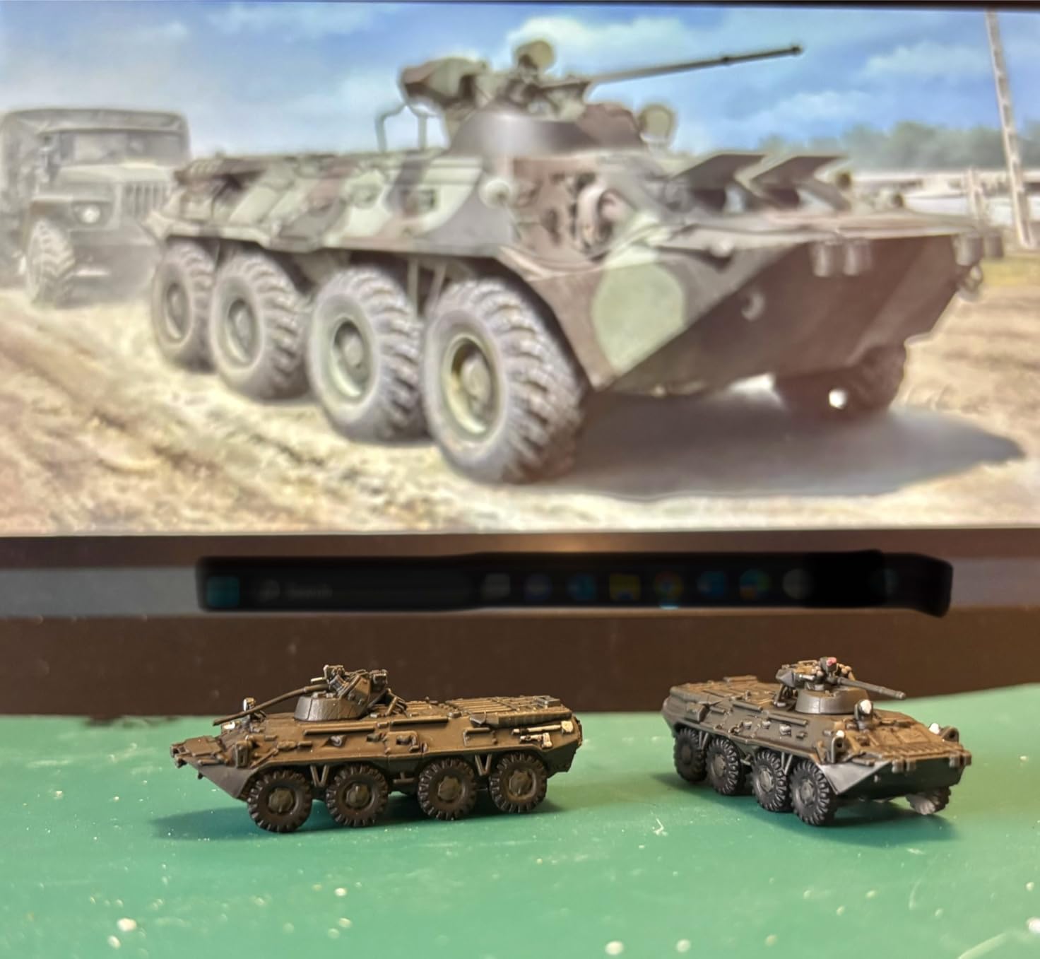 5PCS 1/144 BTR-80A Wheeled APC 3D Resin Model, Russian Armored Personnel Carrier with Auto-Cannon DIY Model customer photo 1