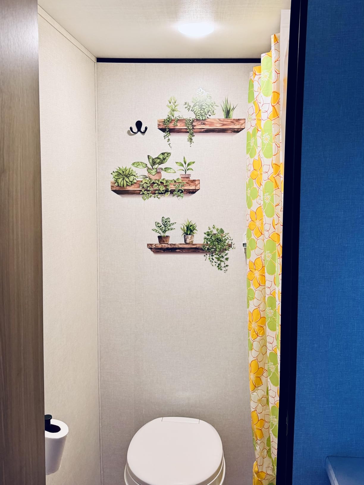 Green Plant Wall Decals 3D Bonsai Tropical Betterfly Wall Sticker Creative Vinyl Peel and Stick Removable Wall Art Decor for Living Room Bedroom Home Office (Green Plant 3) customer photo 1