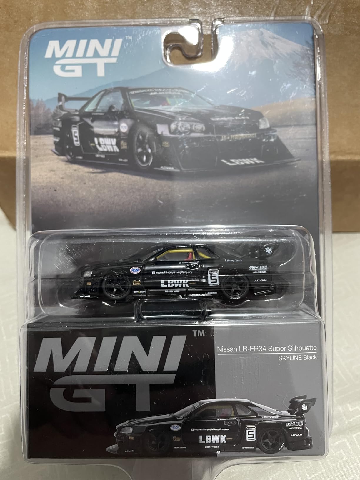 Diecast Model Car Compatible with Mini GT 1:64 Nissan Skyline LB-ER34 Super Silhouette Black Limited Edition MGT00844 customer photo 2
