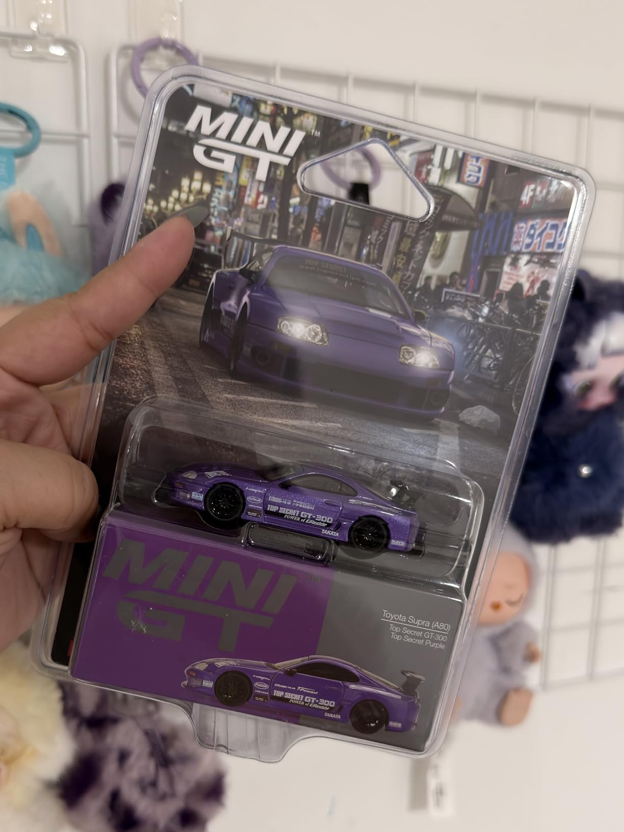 Diecast Model Car Compatible with Mini GT 1:64 Toyota Supra (A80) Top Secret GT-300 Top Secret Purple Limited Edition MGT01067 customer photo 2